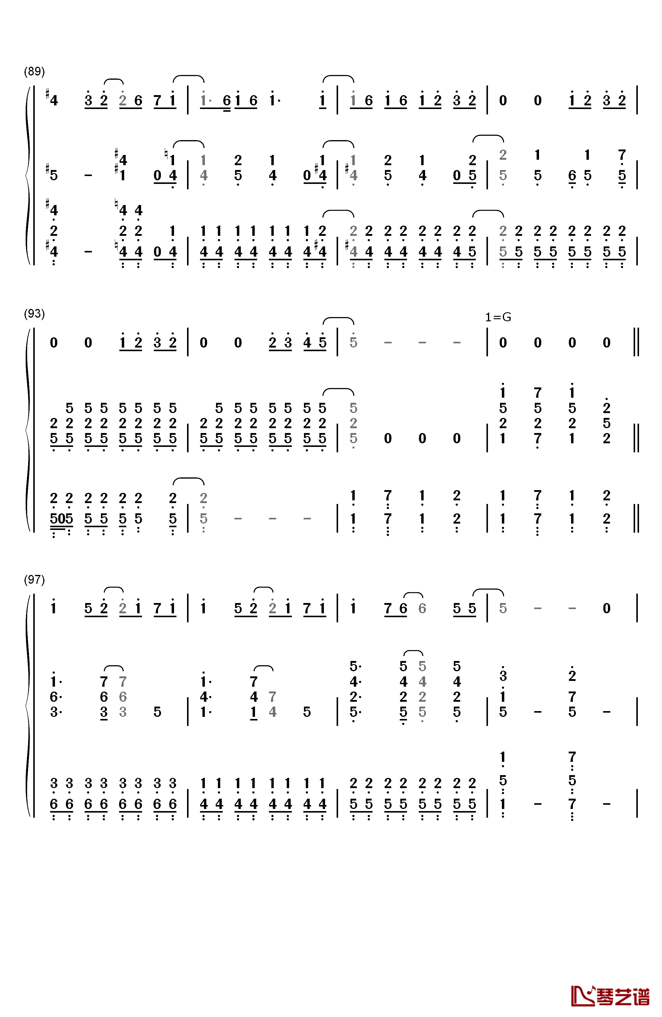 马尾与发圈（ポニーテールとシュシュ）钢琴简谱-数字双手-AKB488