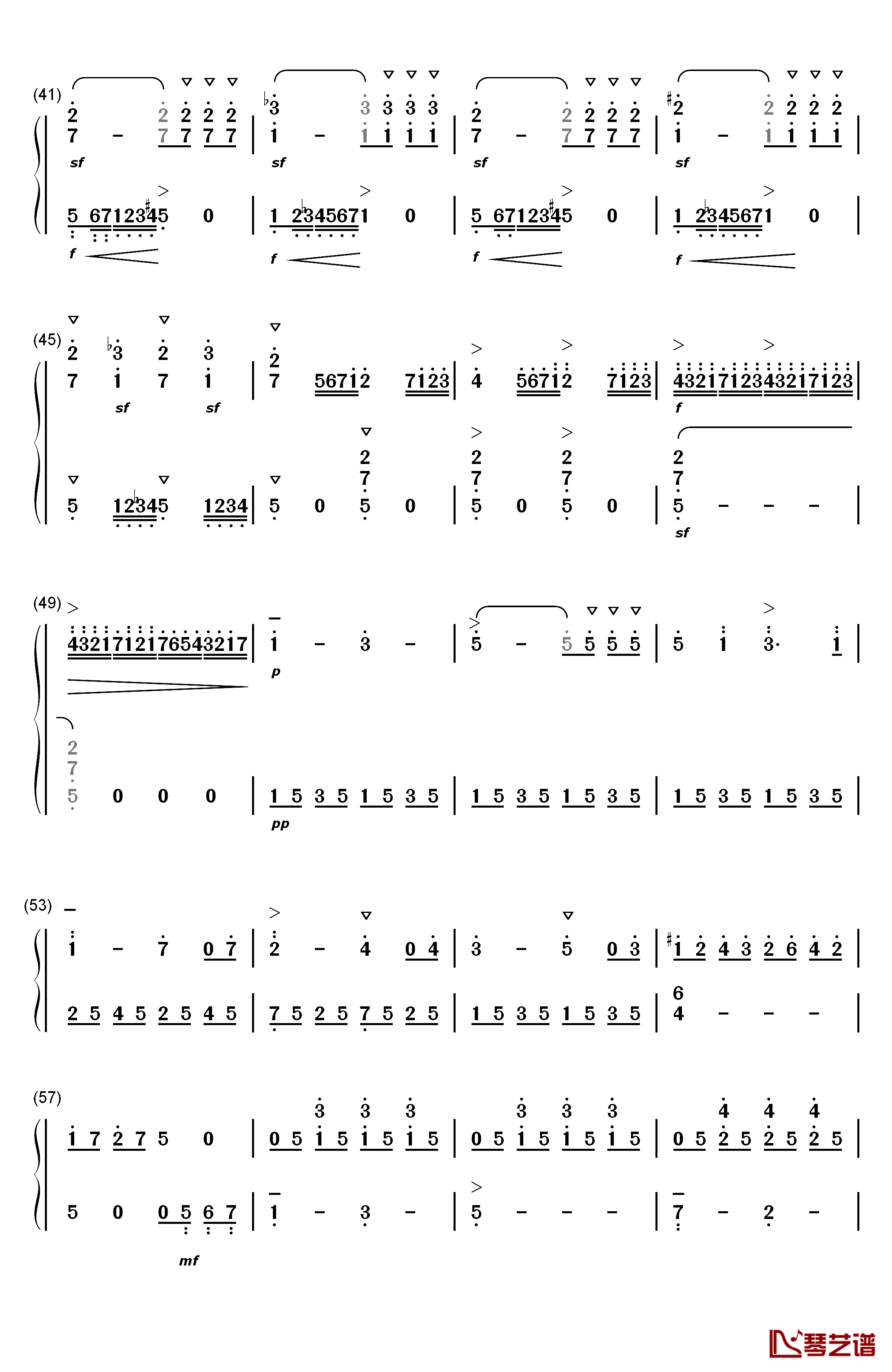 库劳小奏鸣曲OP.20 NO.1钢琴简谱-数字双手-库劳3