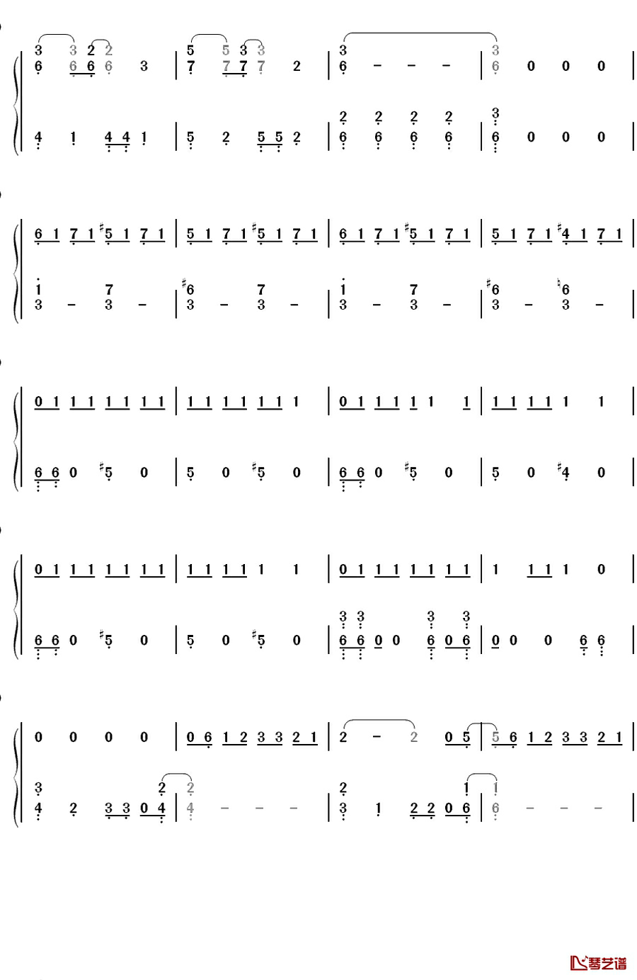 サラバ爱しき悲しみたちよ钢琴简谱-数字双手-ももいろクローバーZ5