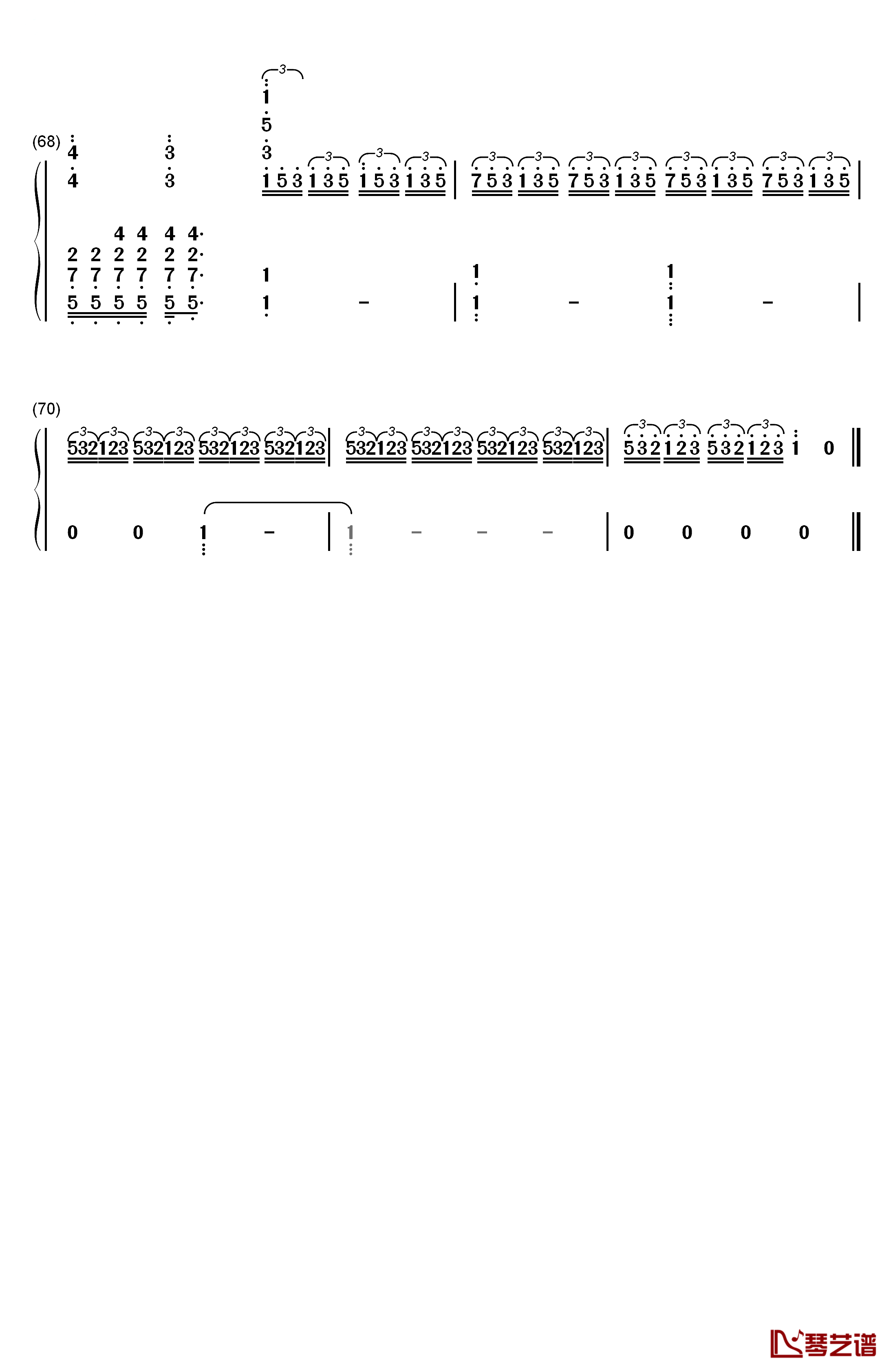 それは仆たちの奇迹钢琴简谱-数字双手-μ's5