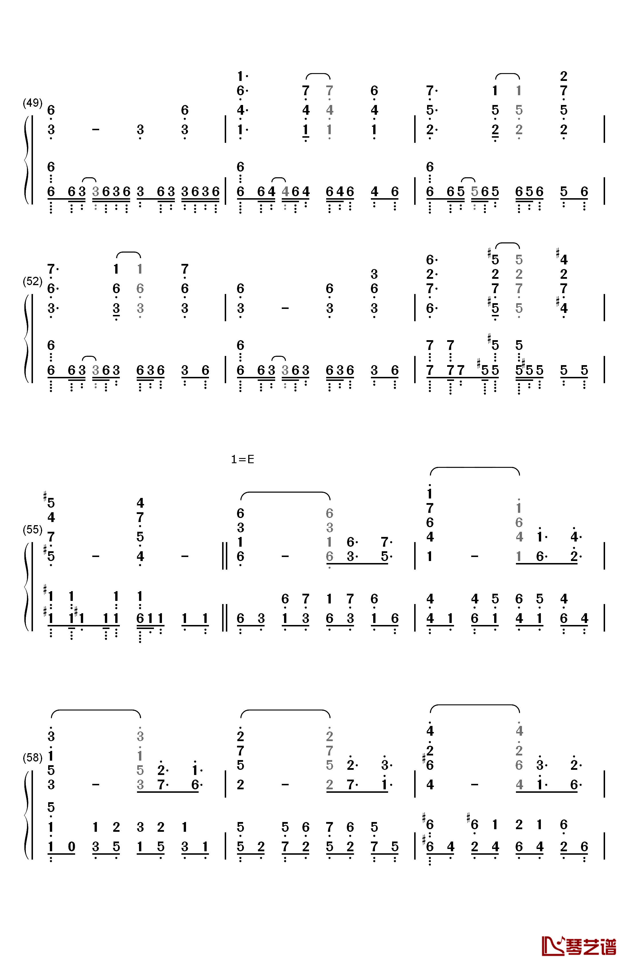 Swordland钢琴简谱-数字双手-梶浦由记5