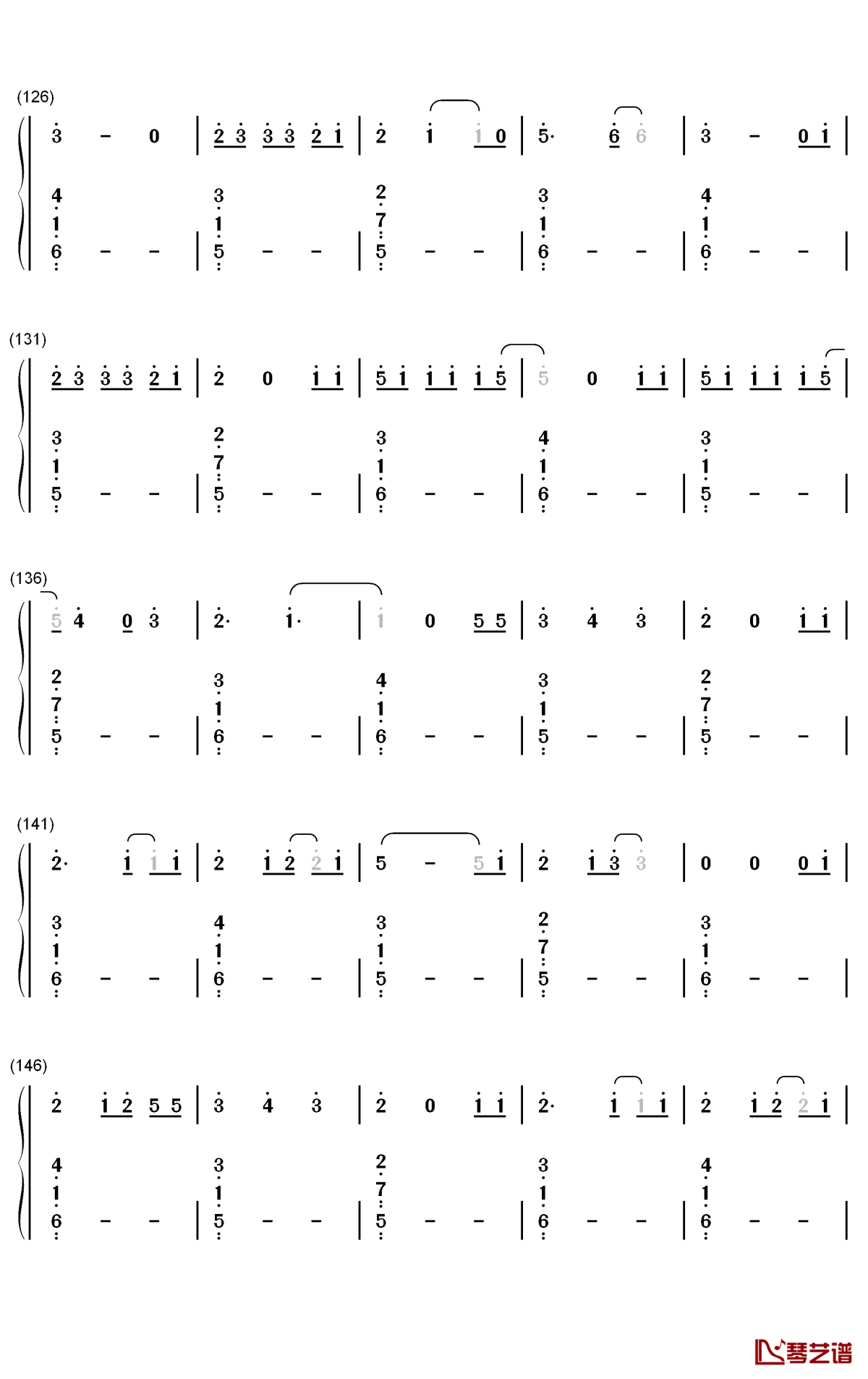 Mikrokosmos钢琴简谱-数字双手-防弹少年团6