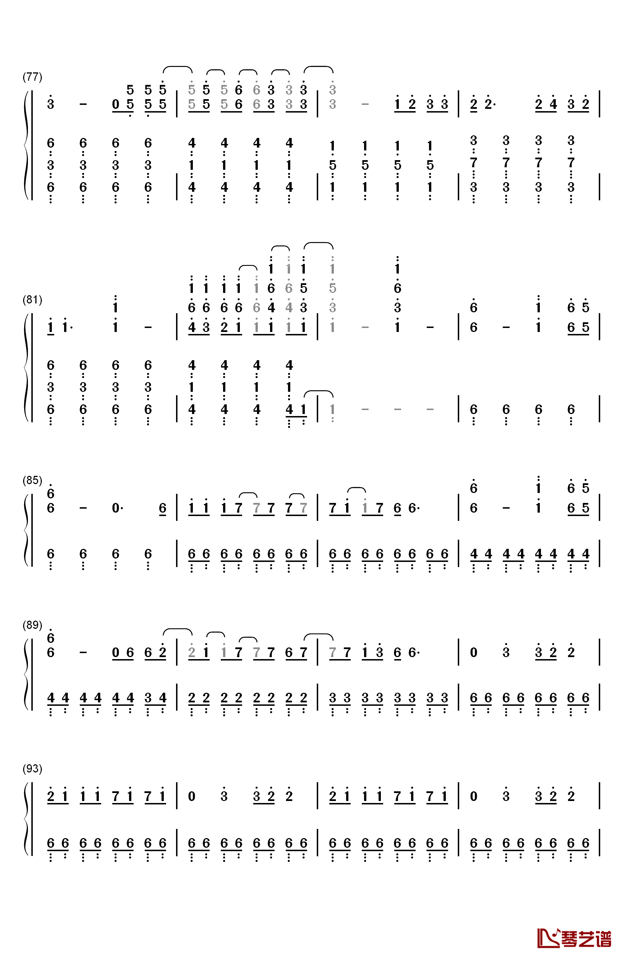 The Greatest Show钢琴简谱-数字双手-Pasek and Paul5