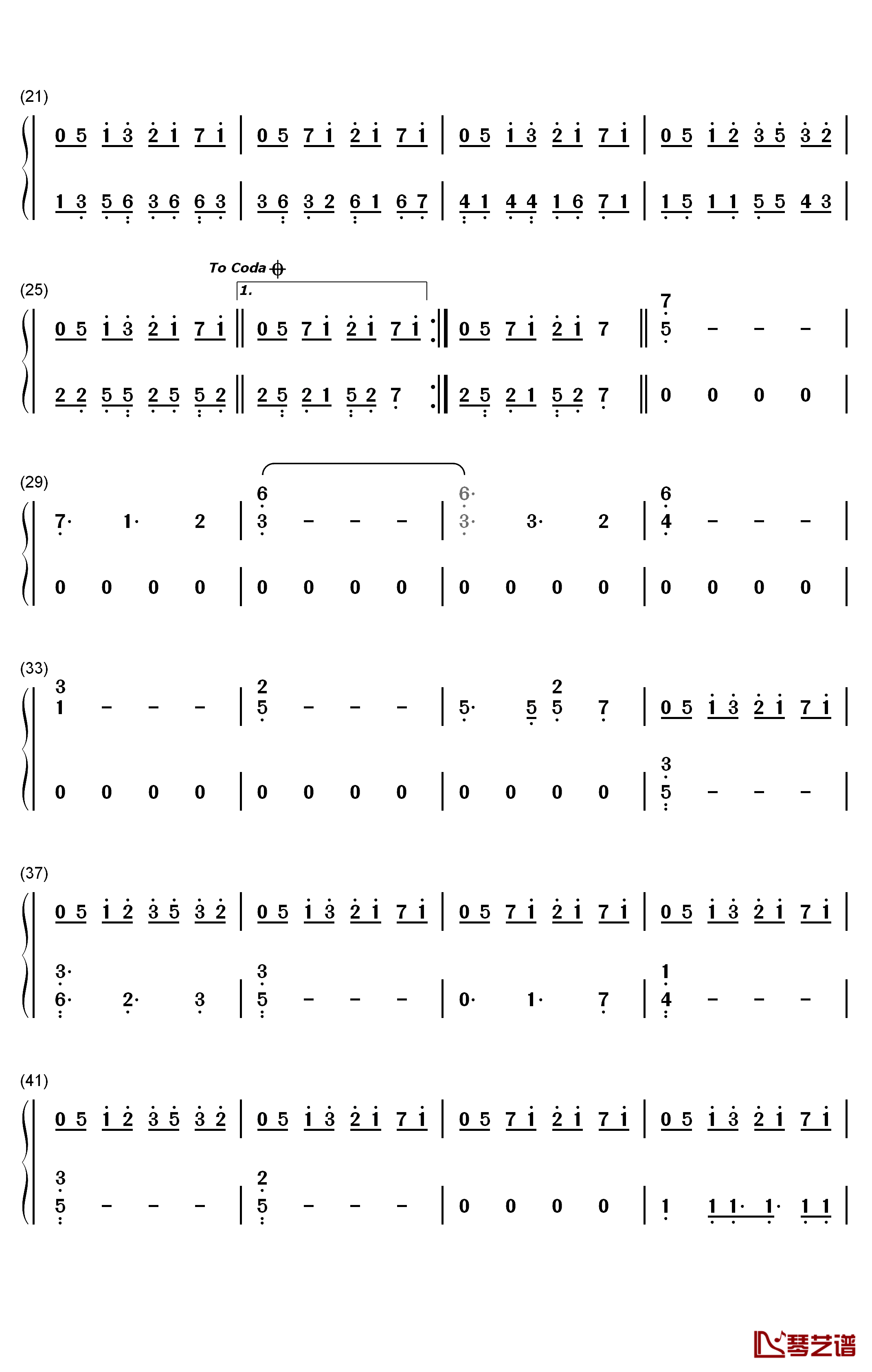 Memories Of You钢琴简谱-数字双手-Approaching Nirvana2