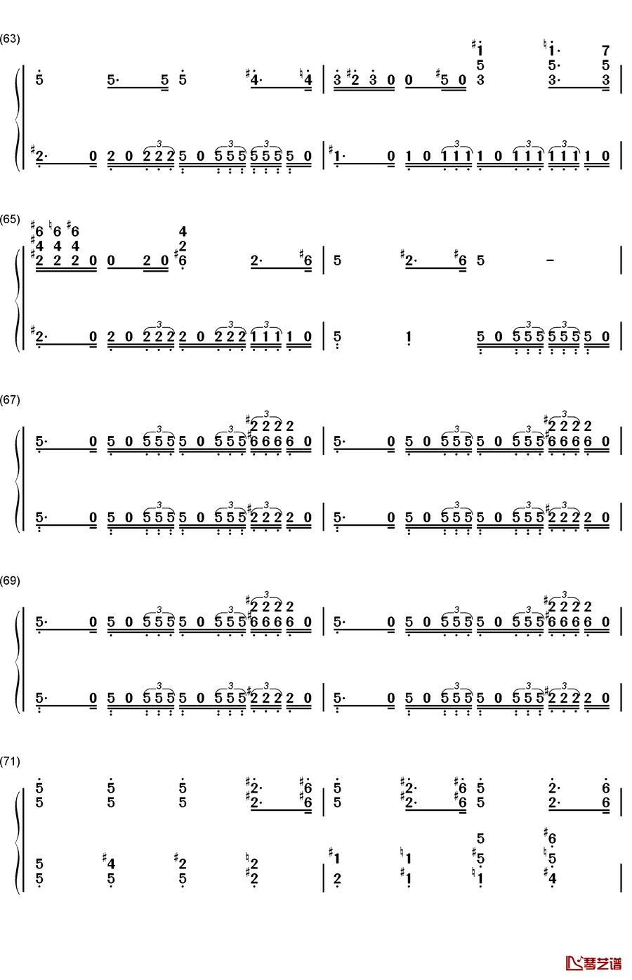 The Imperial March钢琴简谱-数字双手-John Williams7