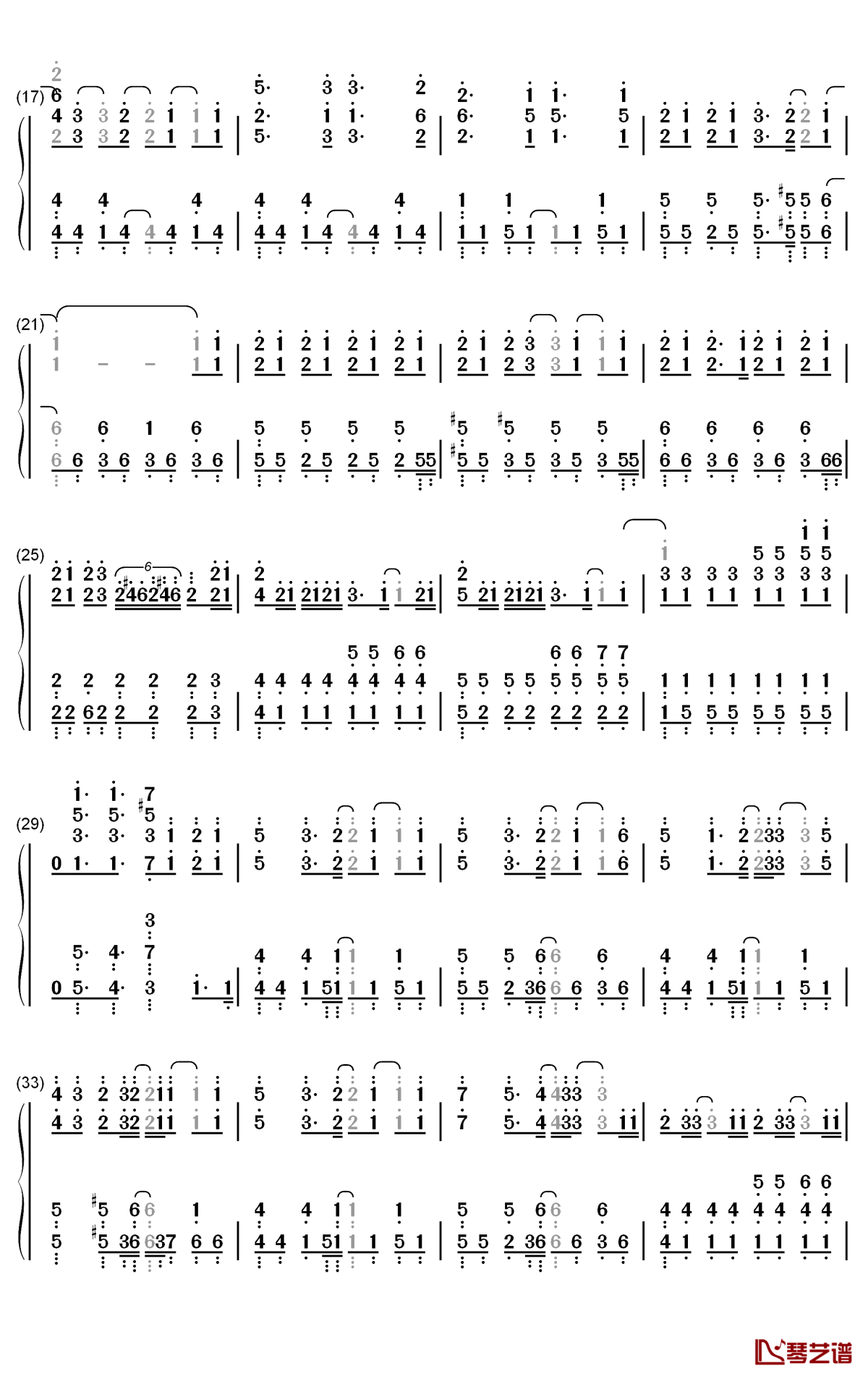 First Drop钢琴简谱-数字双手-Halca2