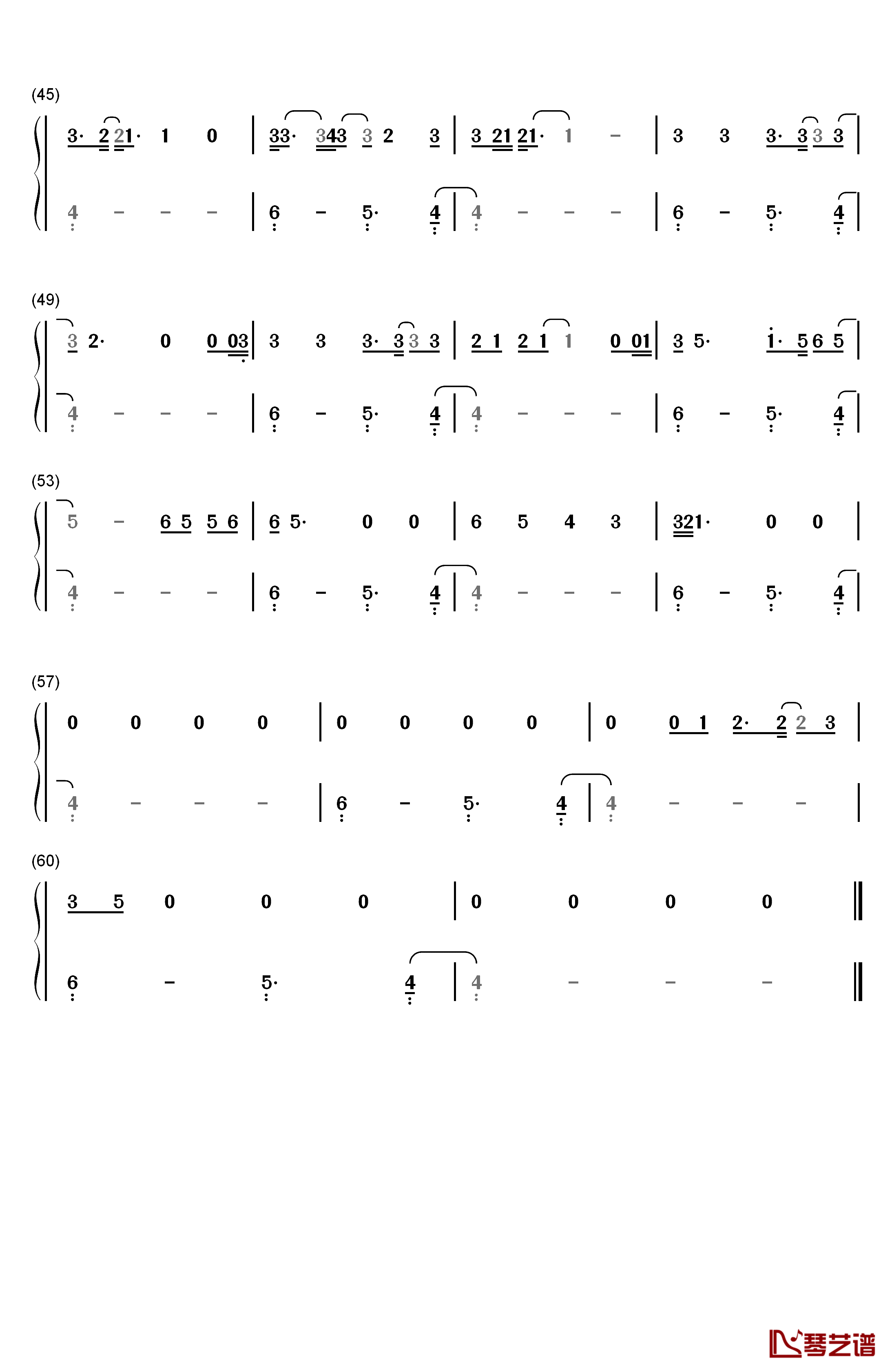 Take Care钢琴简谱-数字双手-Drake3