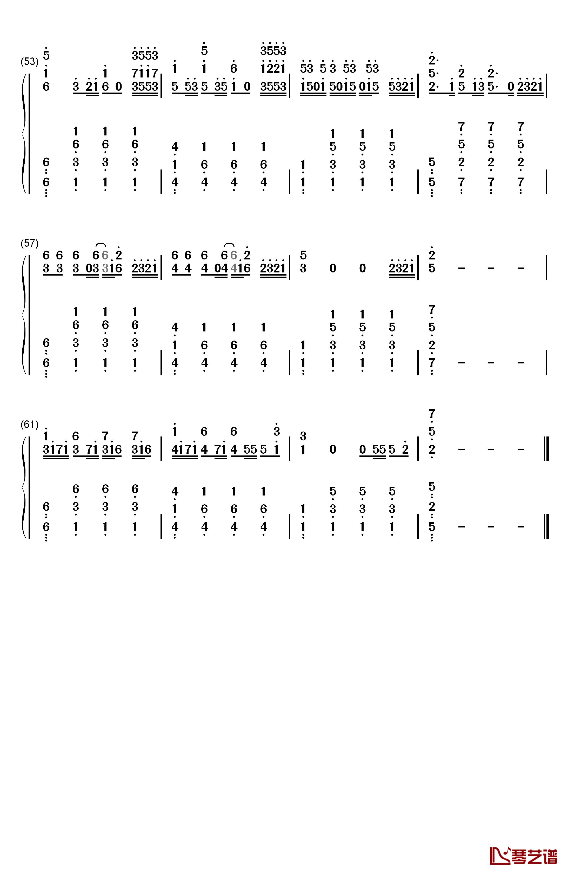 Try钢琴简谱-数字双手-Colbie Caillat4