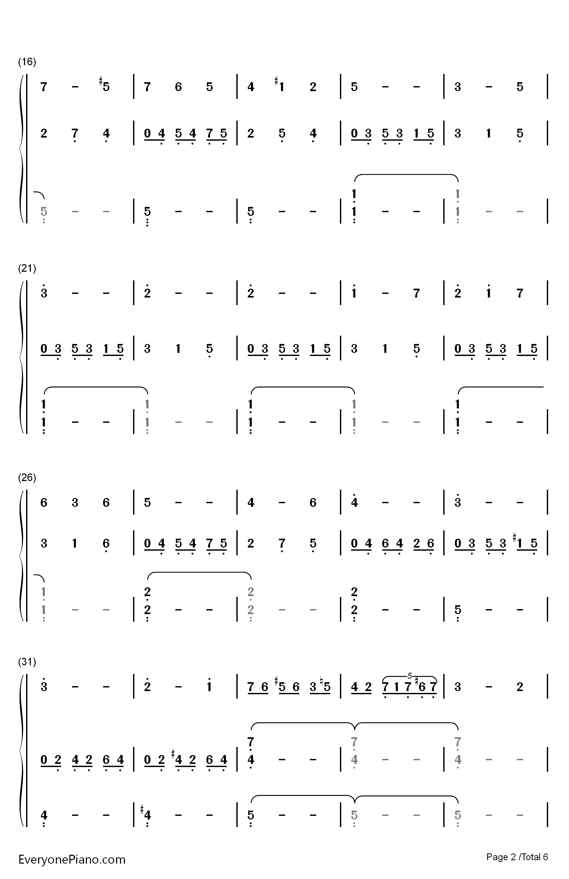 Angels Serenade钢琴简谱-数字双手-Gaetano Braga2