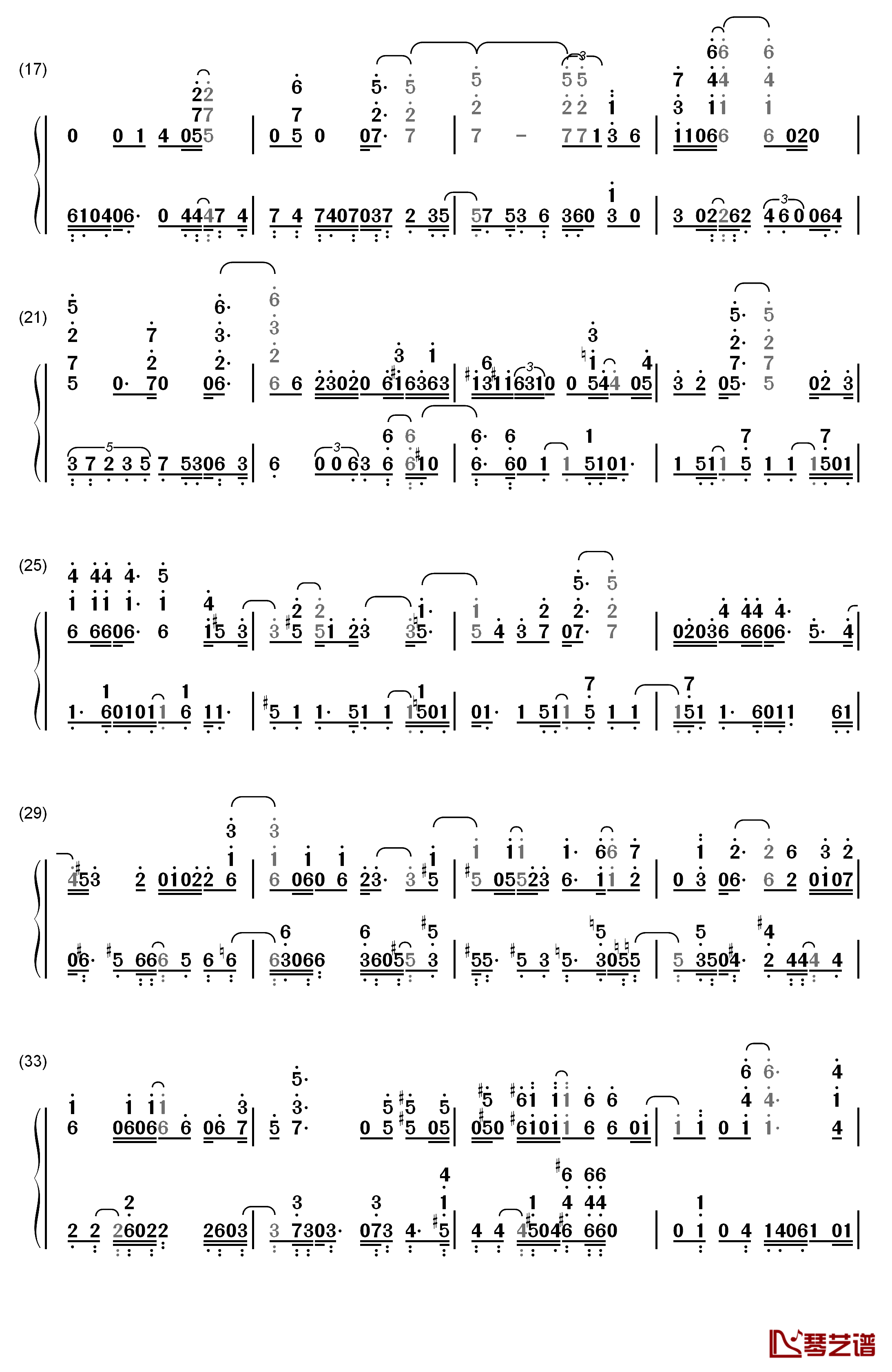 Bon Voyage钢琴简谱-数字双手-Bon-Bon Blanco2