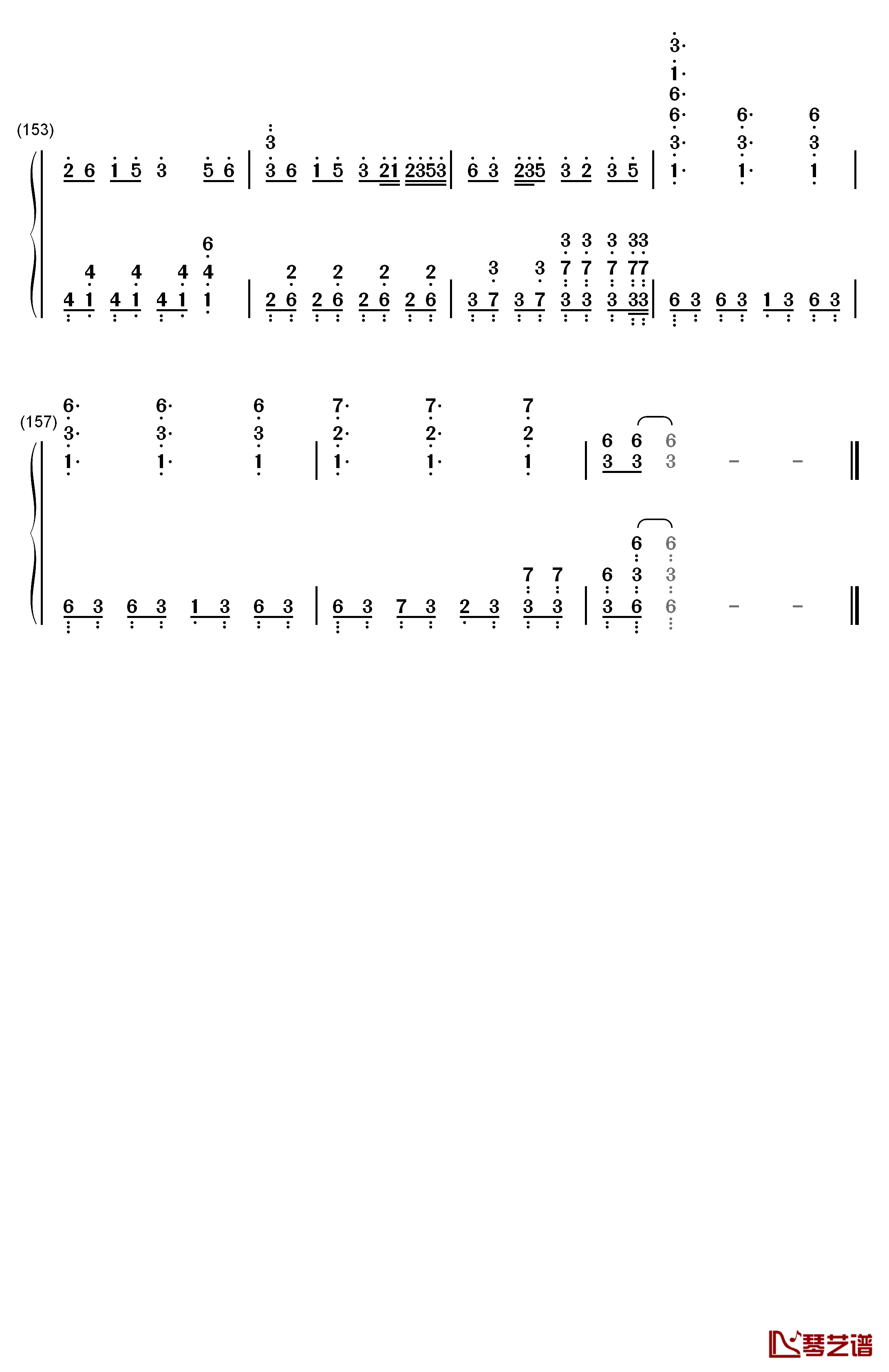 逆浪千秋钢琴简谱-数字双手-言和10