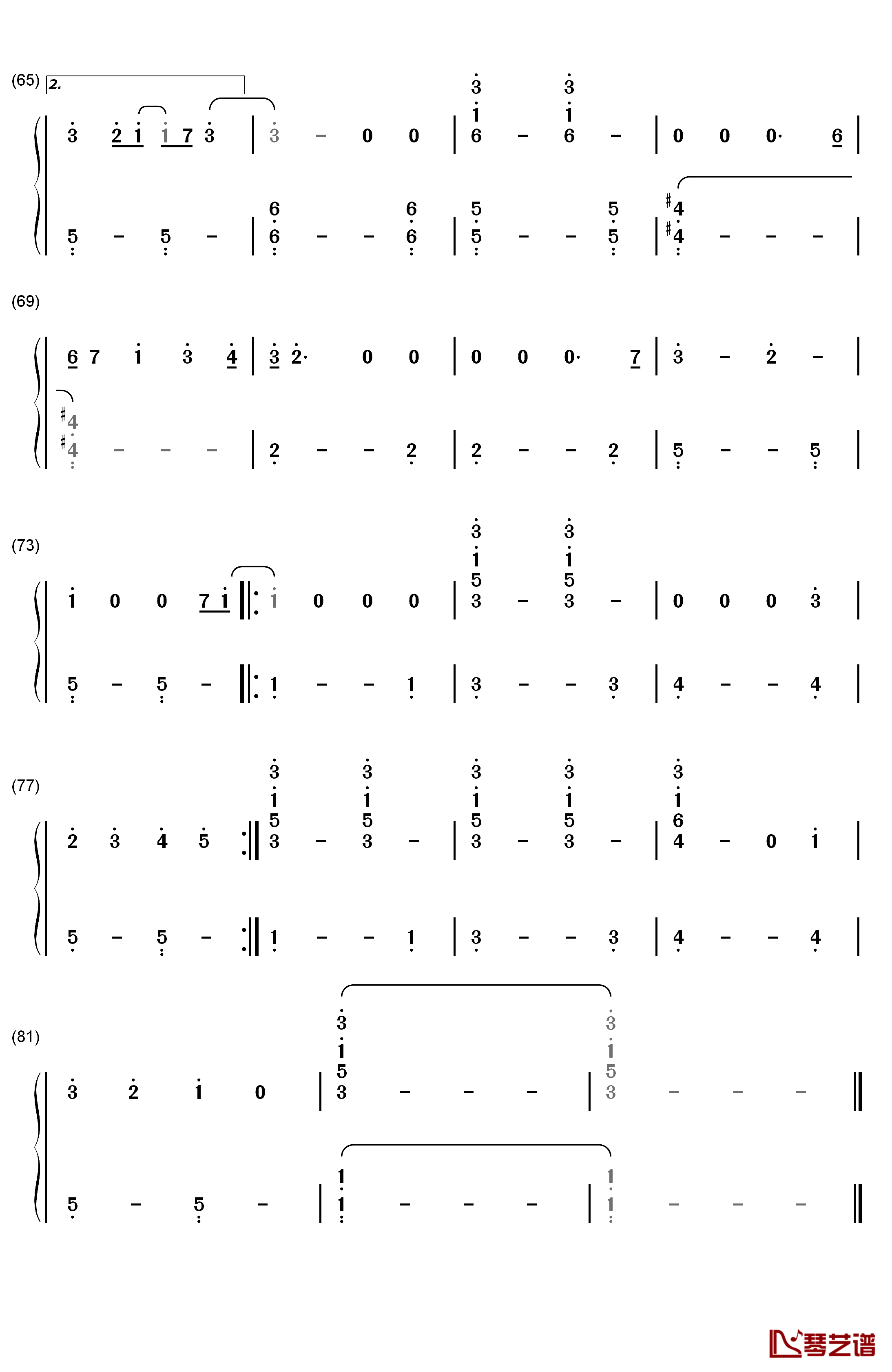 The Lady in Red钢琴简谱-数字双手-Chris de Burgh4