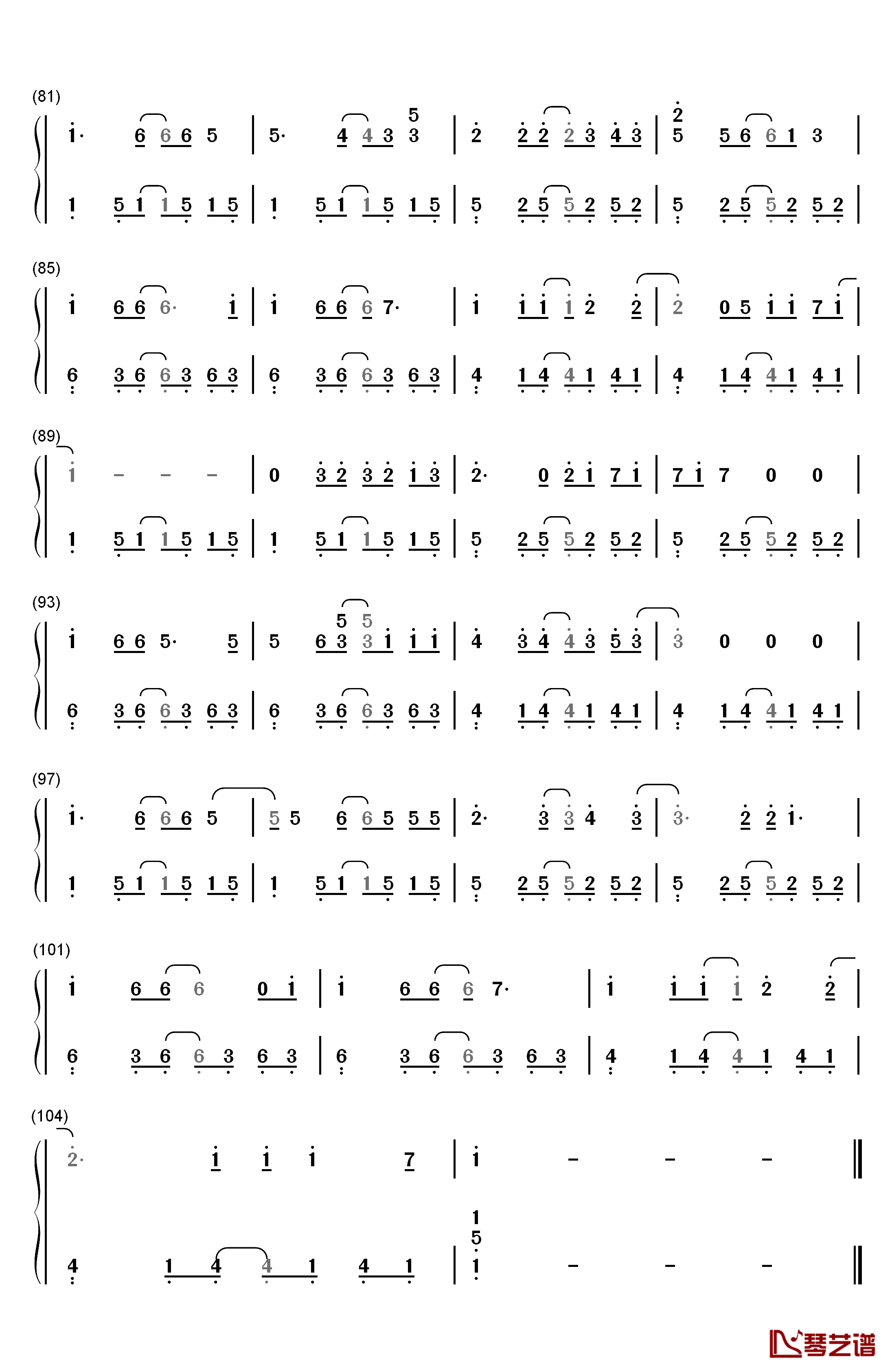 漂流爱情钢琴简谱-数字双手-Michael Learns To Rock 杨斯捷4