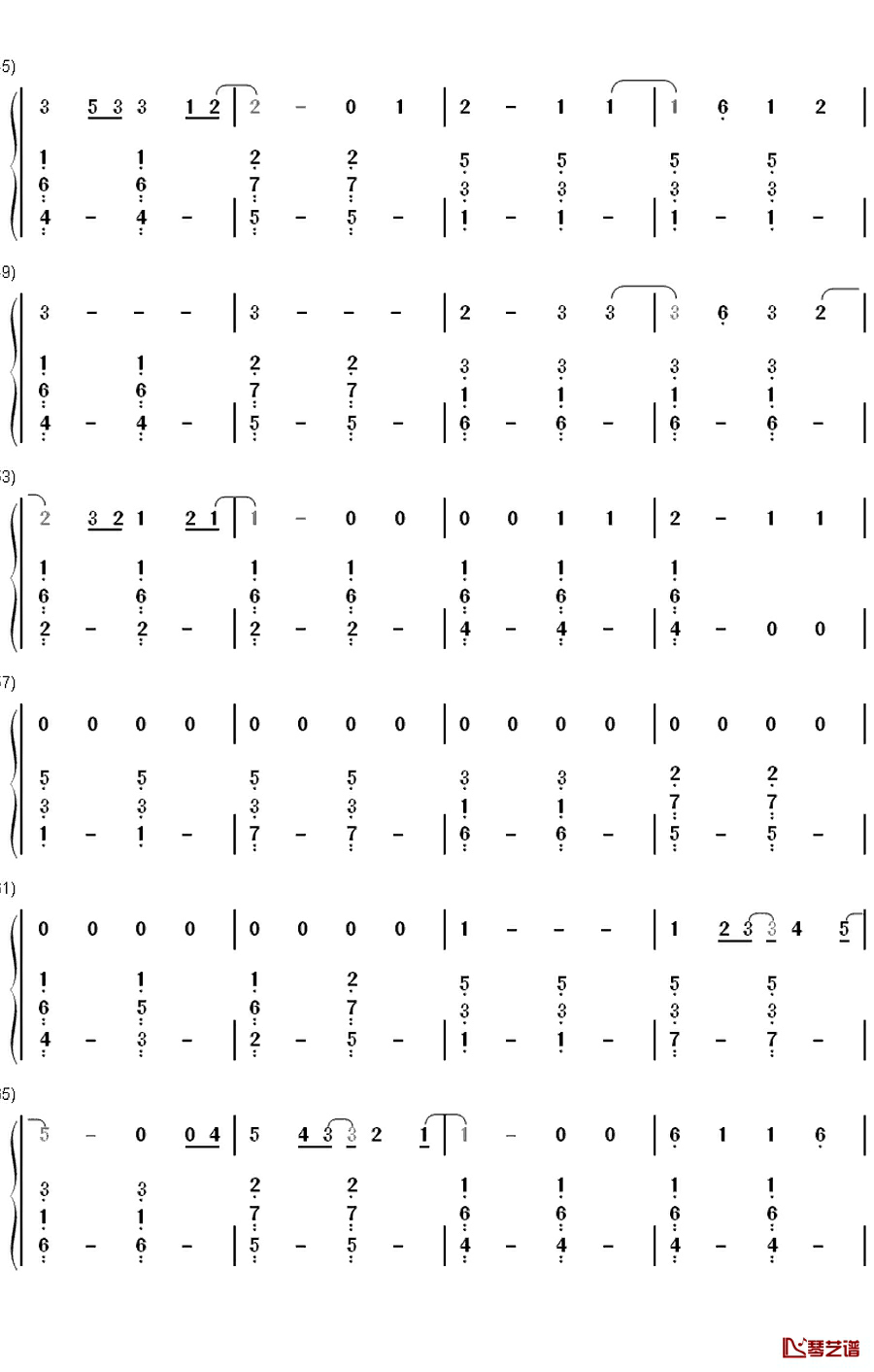 Irresistible钢琴简谱-数字双手-One Direction3