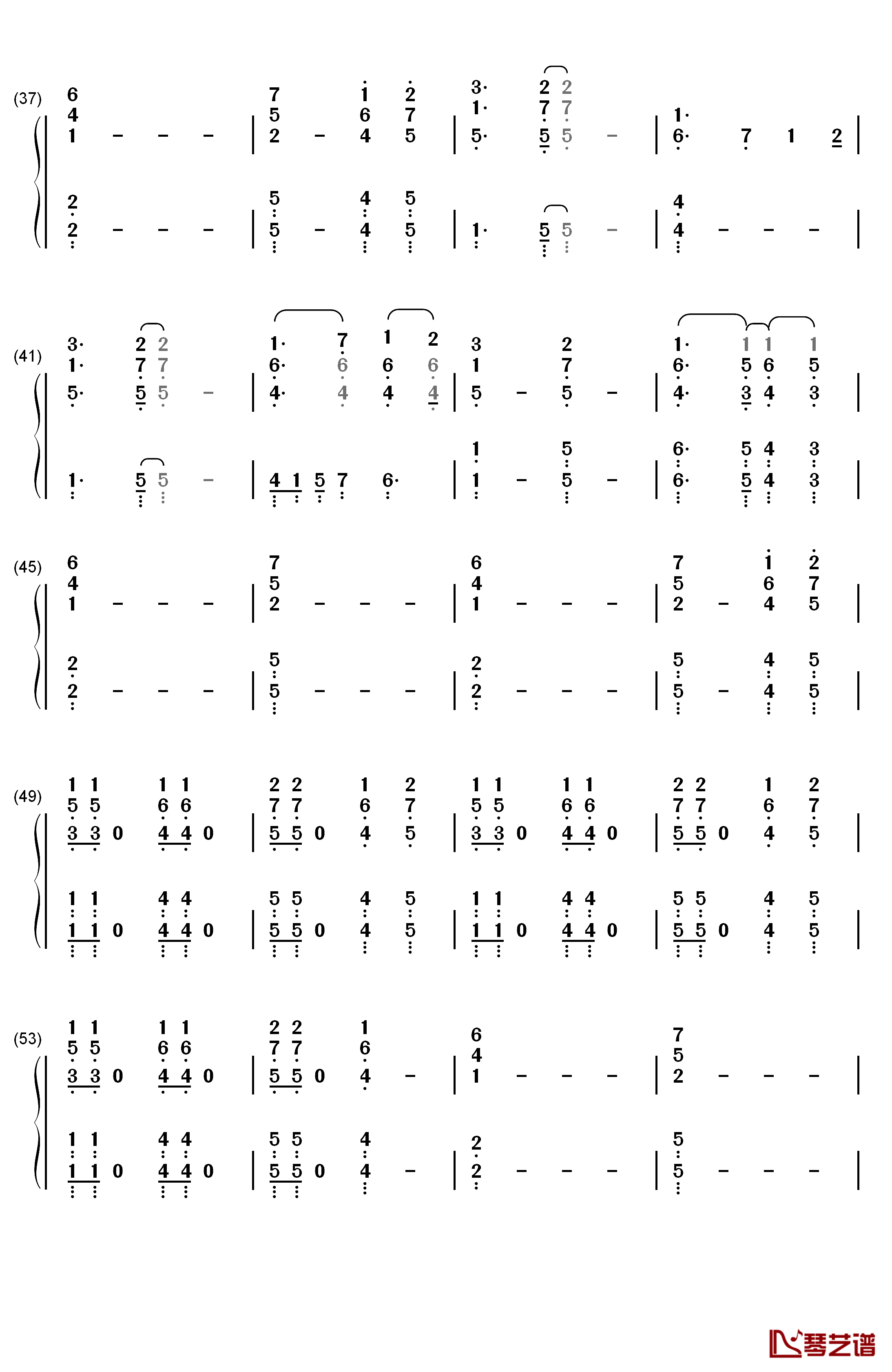 Here I Go Again钢琴简谱-数字双手-Whitesnake3