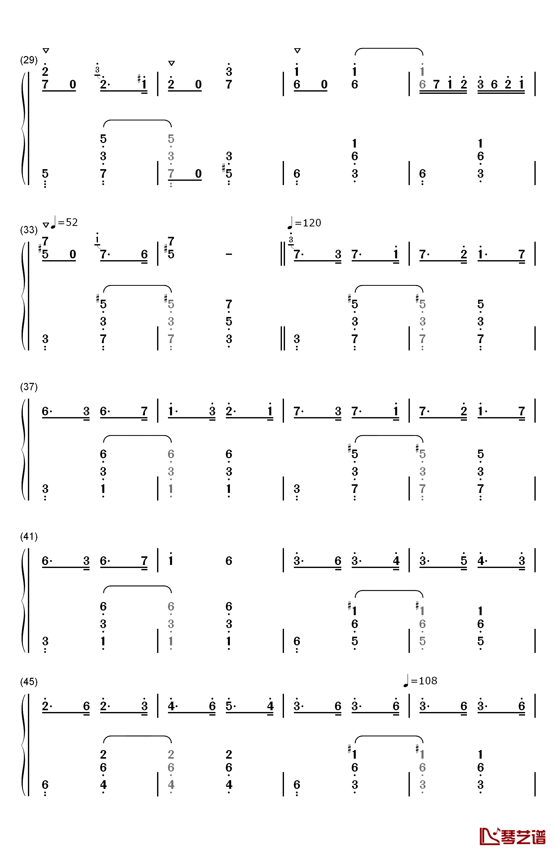 第2号匈牙利狂想曲钢琴简谱-数字双手-李斯特3