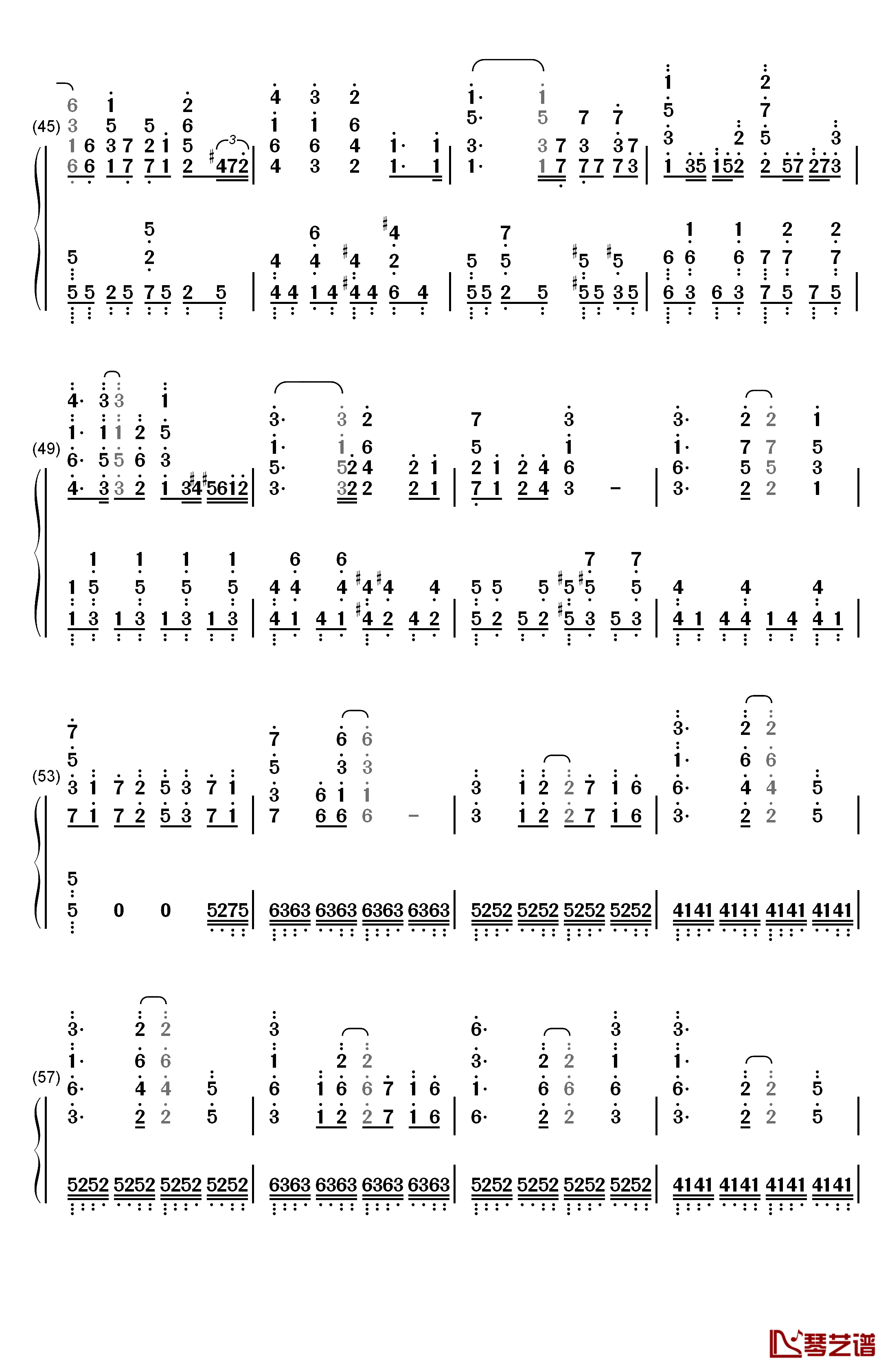 憧憬と屍の道钢琴简谱-数字双手-Linked Horizon4