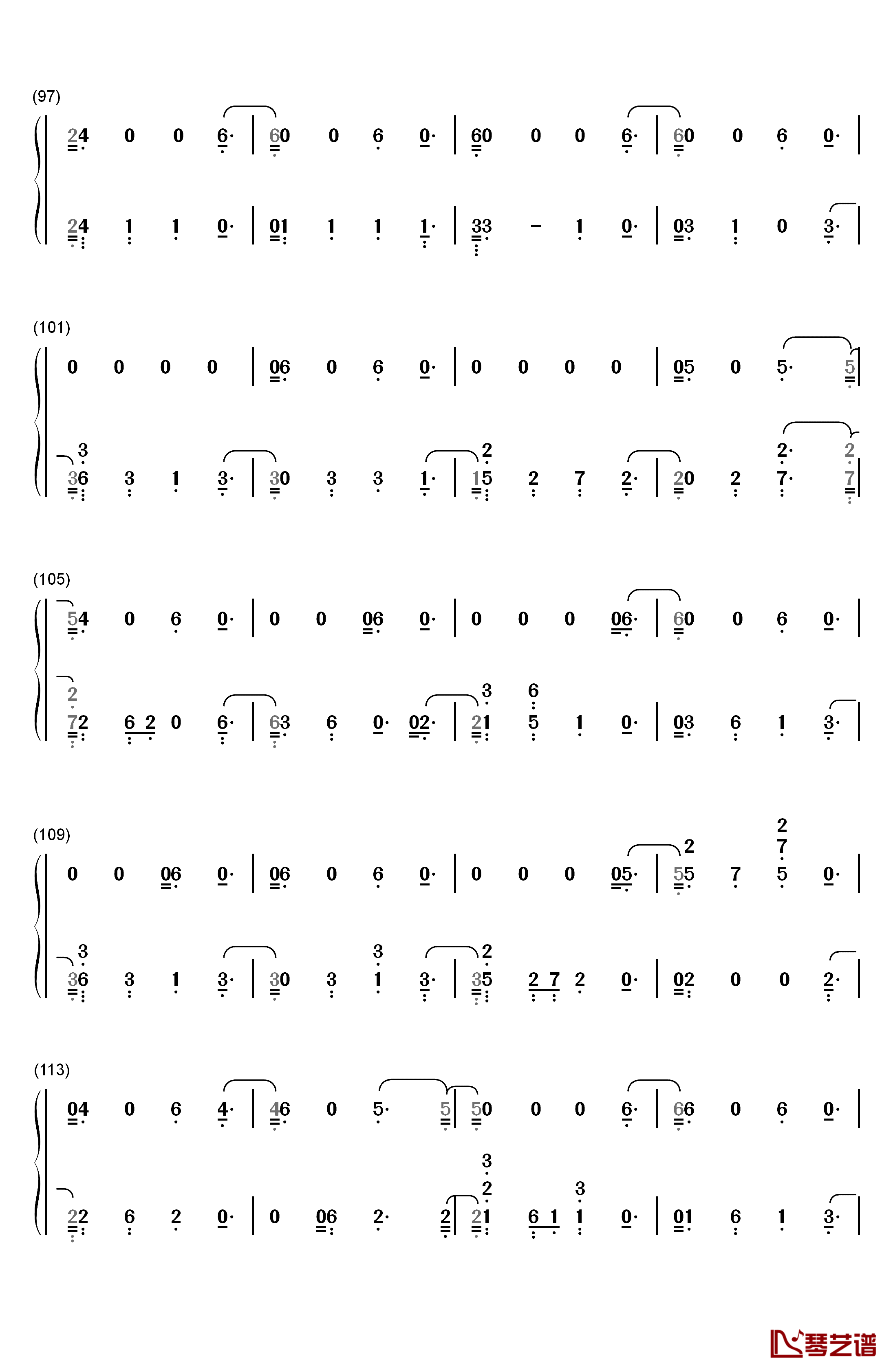 13 Beaches钢琴简谱-数字双手-Lana Del Rey7