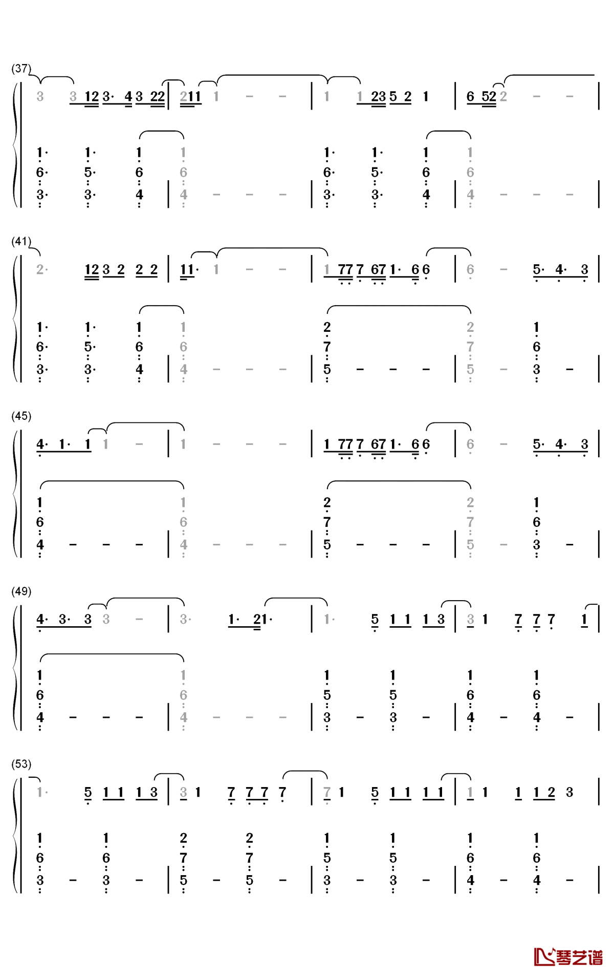 First Man钢琴简谱-数字双手-Camila Cabello3