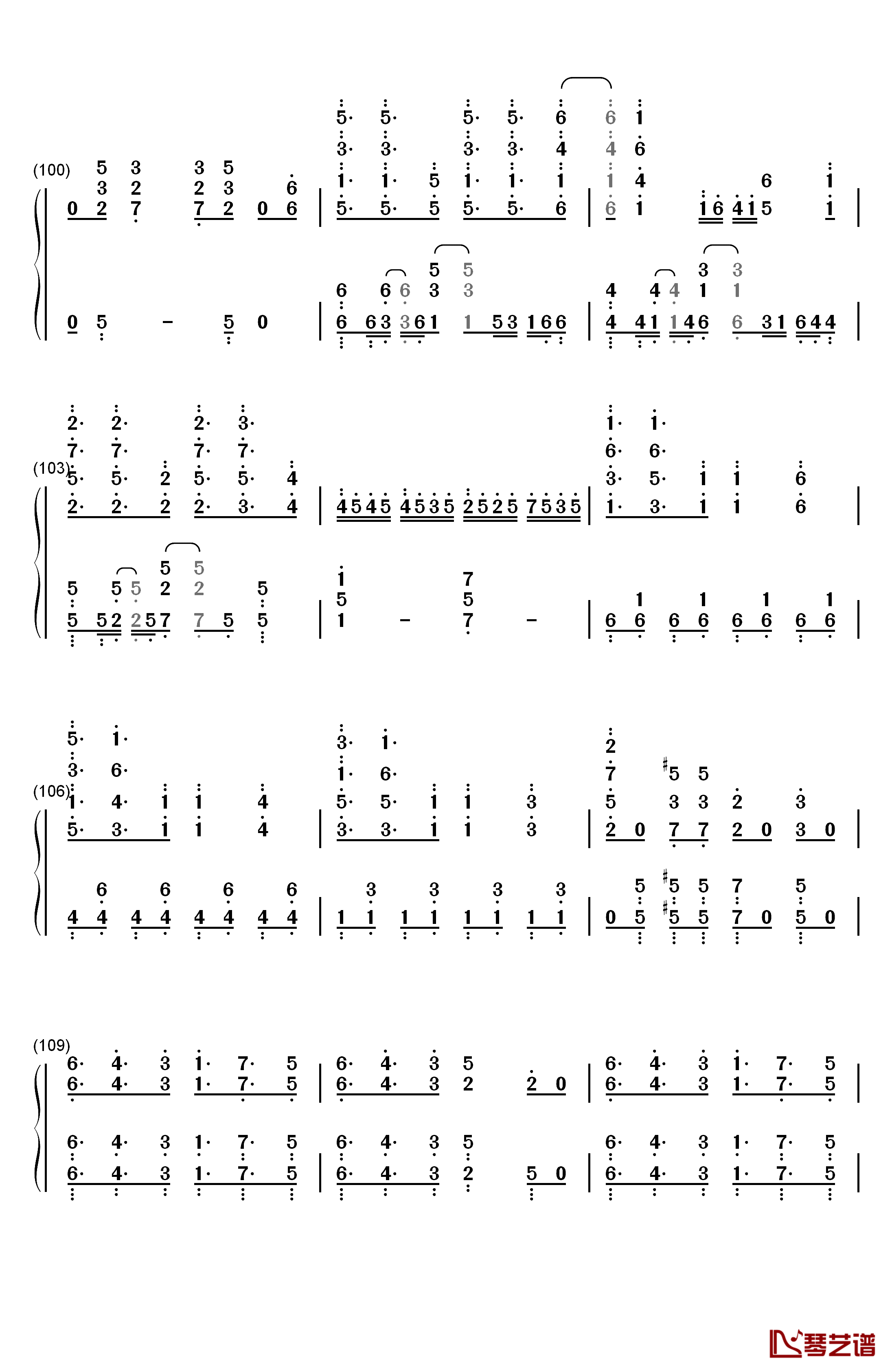 Katharsis钢琴简谱-数字双手-TK from 凛冽时雨10