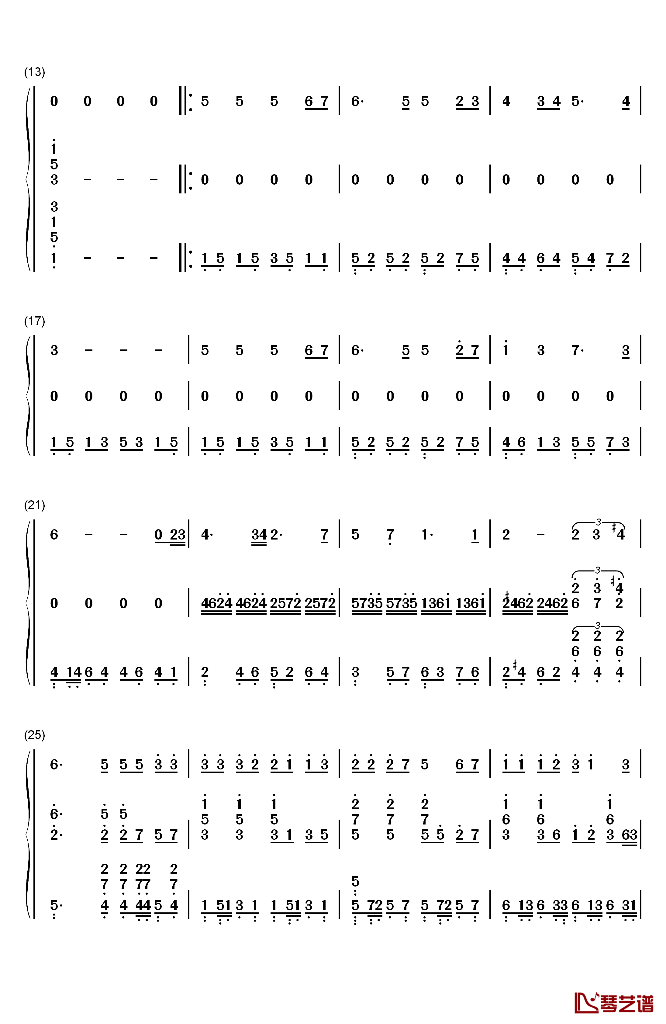 死性不改钢琴简谱-数字双手-Twins BOY'Z2