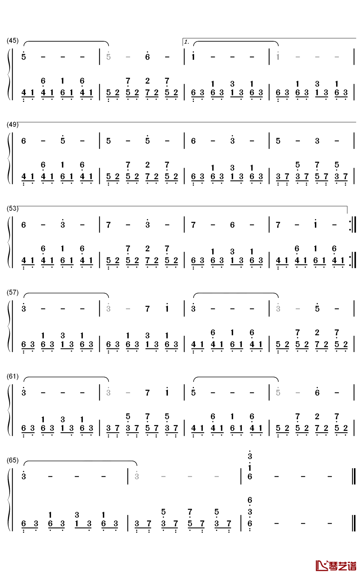 用尽我的一切奔向你钢琴简谱-数字双手-周笔畅3