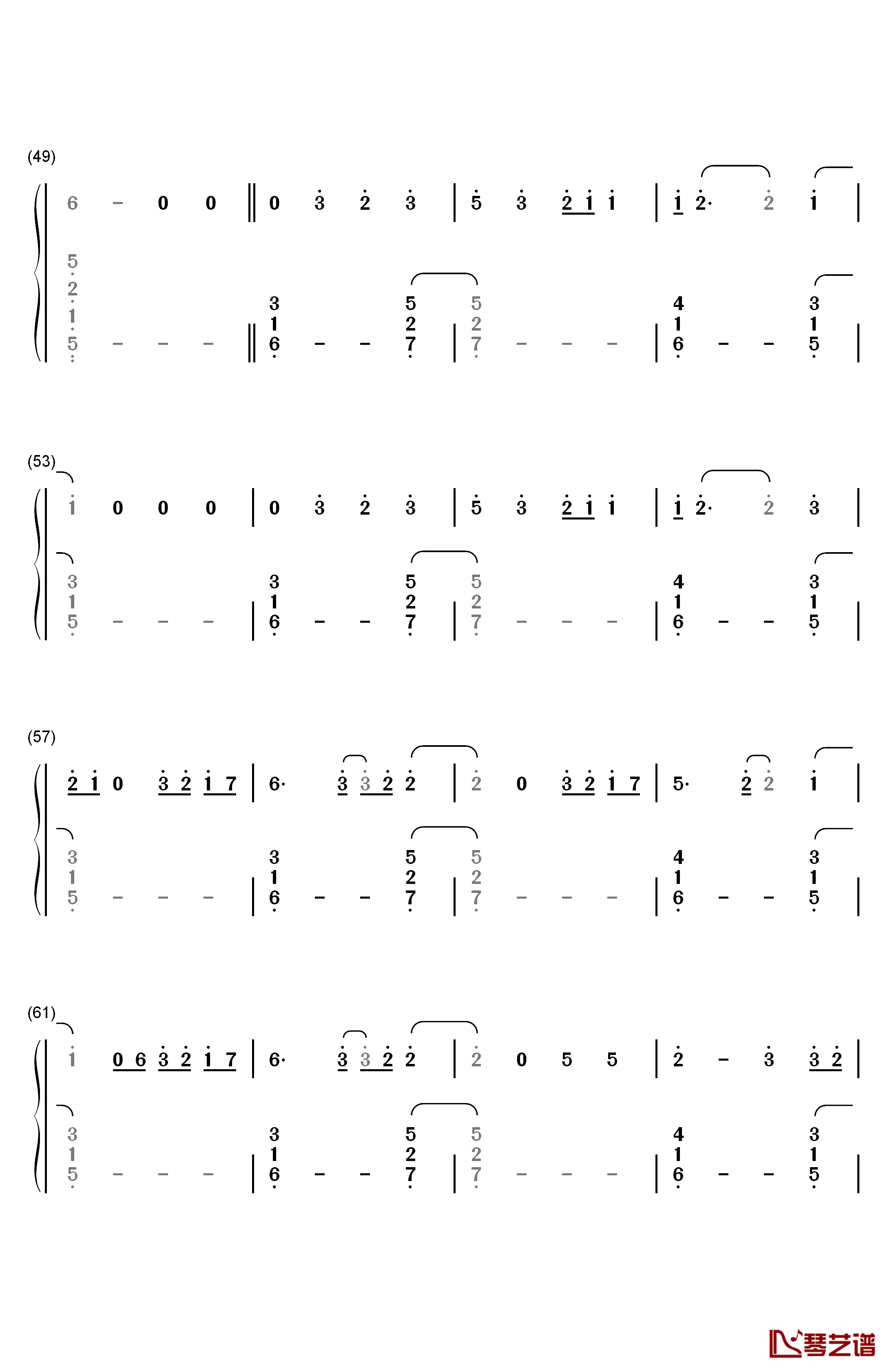 Aftertaste钢琴简谱-数字双手-Shawn Mendes4