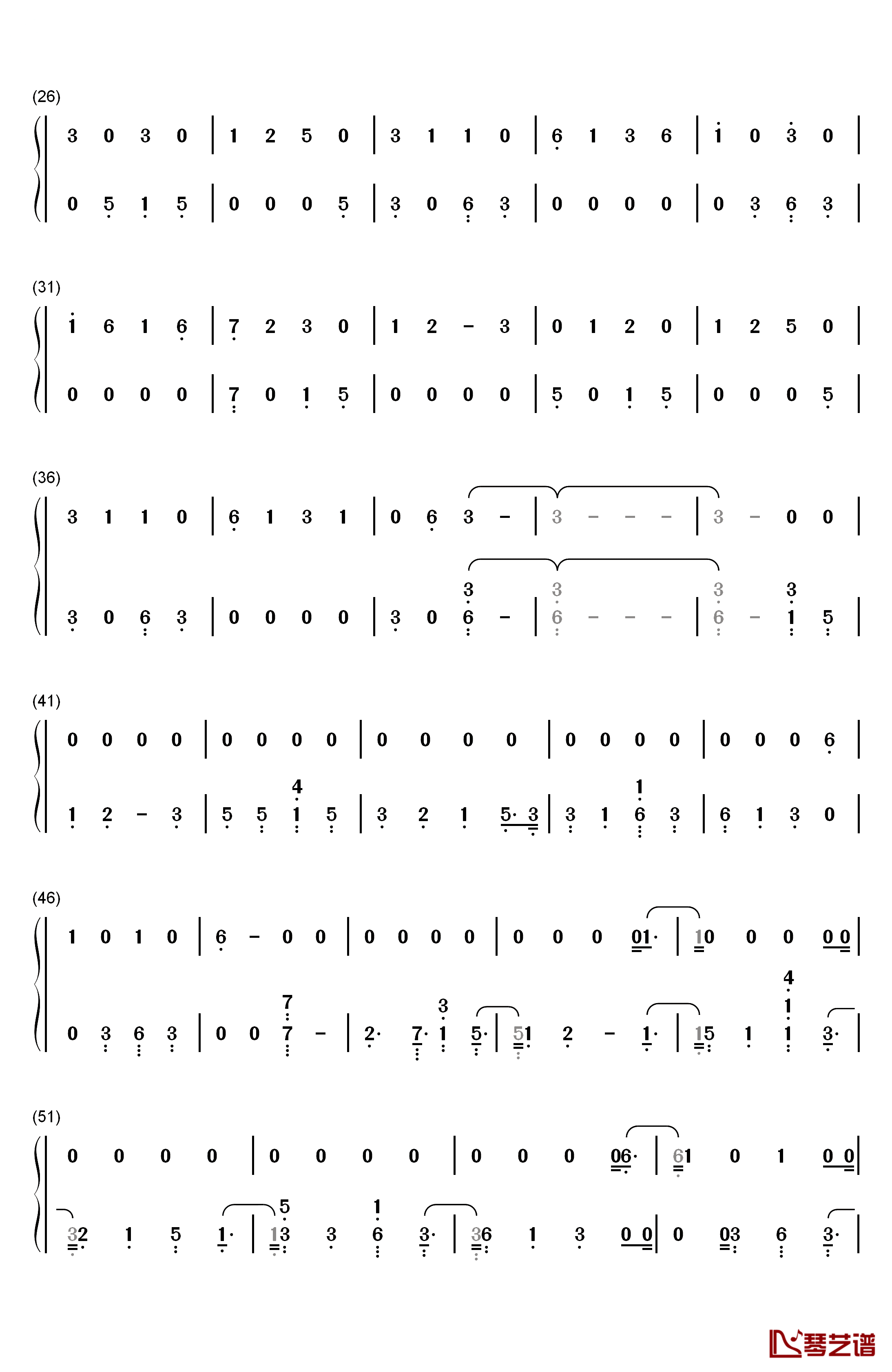 Girls钢琴简谱-数字双手-Rita Ora2