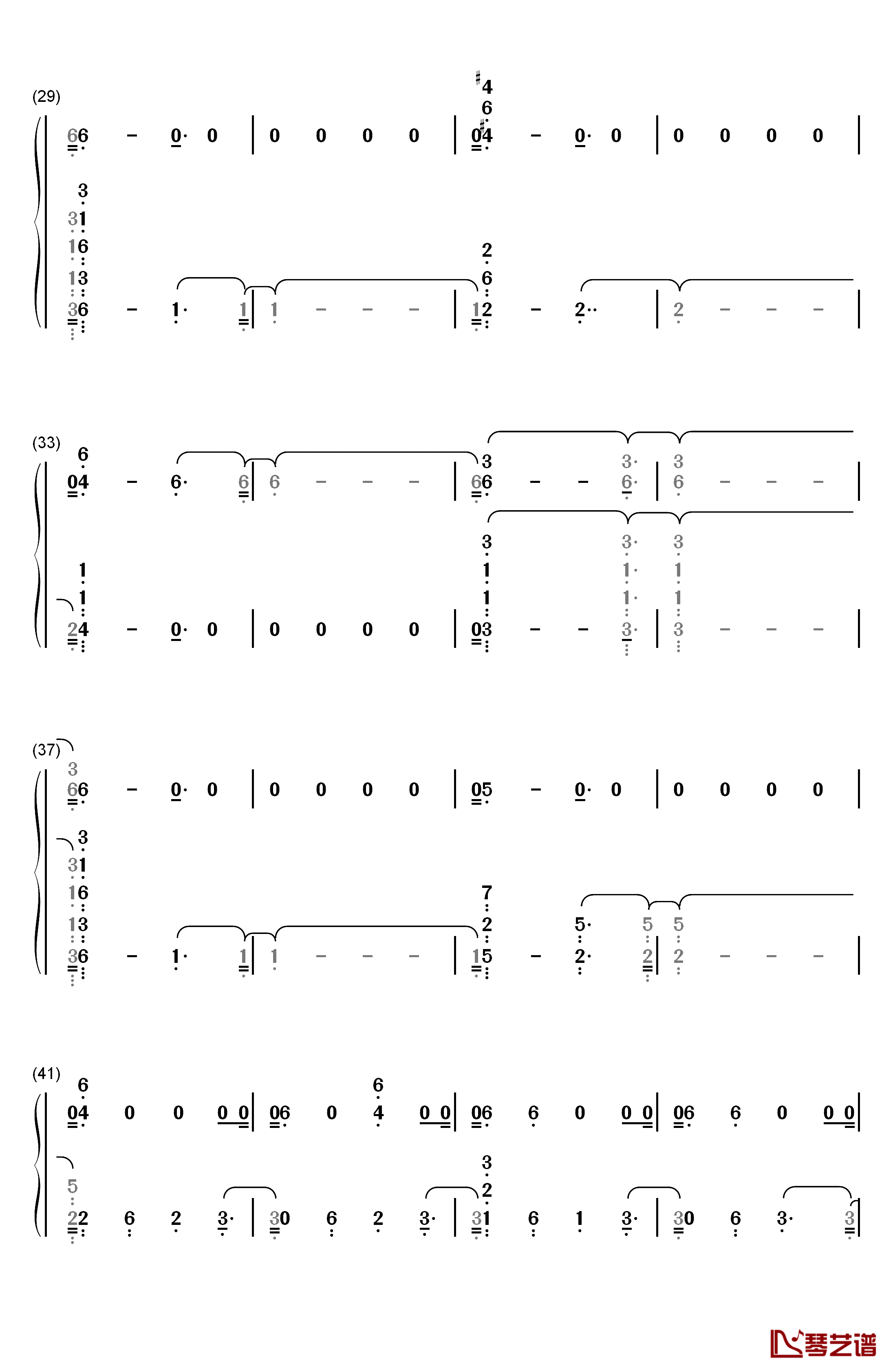 13 Beaches钢琴简谱-数字双手-Lana Del Rey3