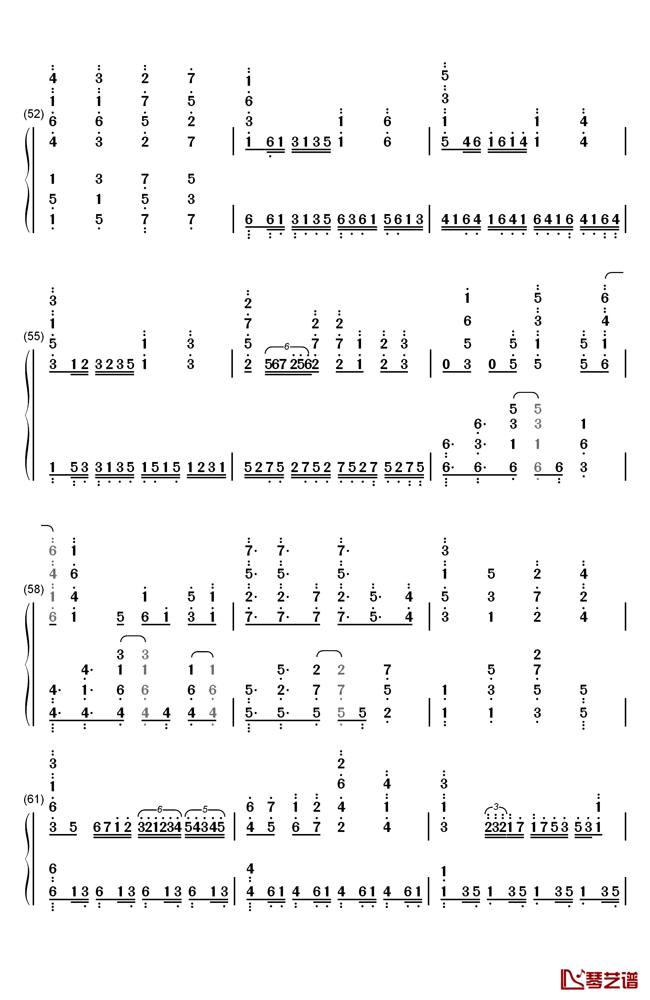 Katharsis钢琴简谱-数字双手-TK from 凛冽时雨6