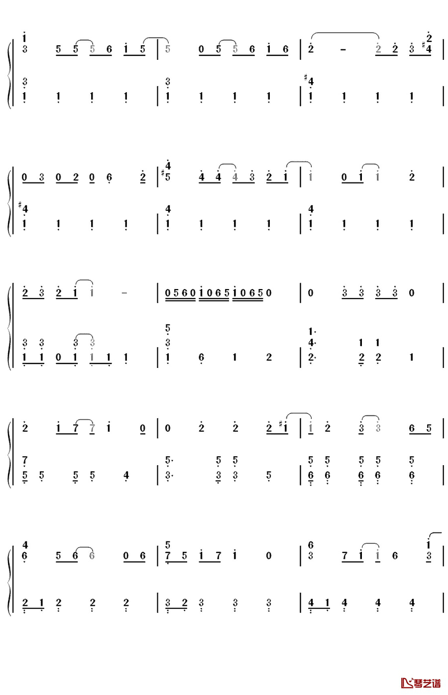 さよならクロール钢琴简谱-数字双手-AKB484