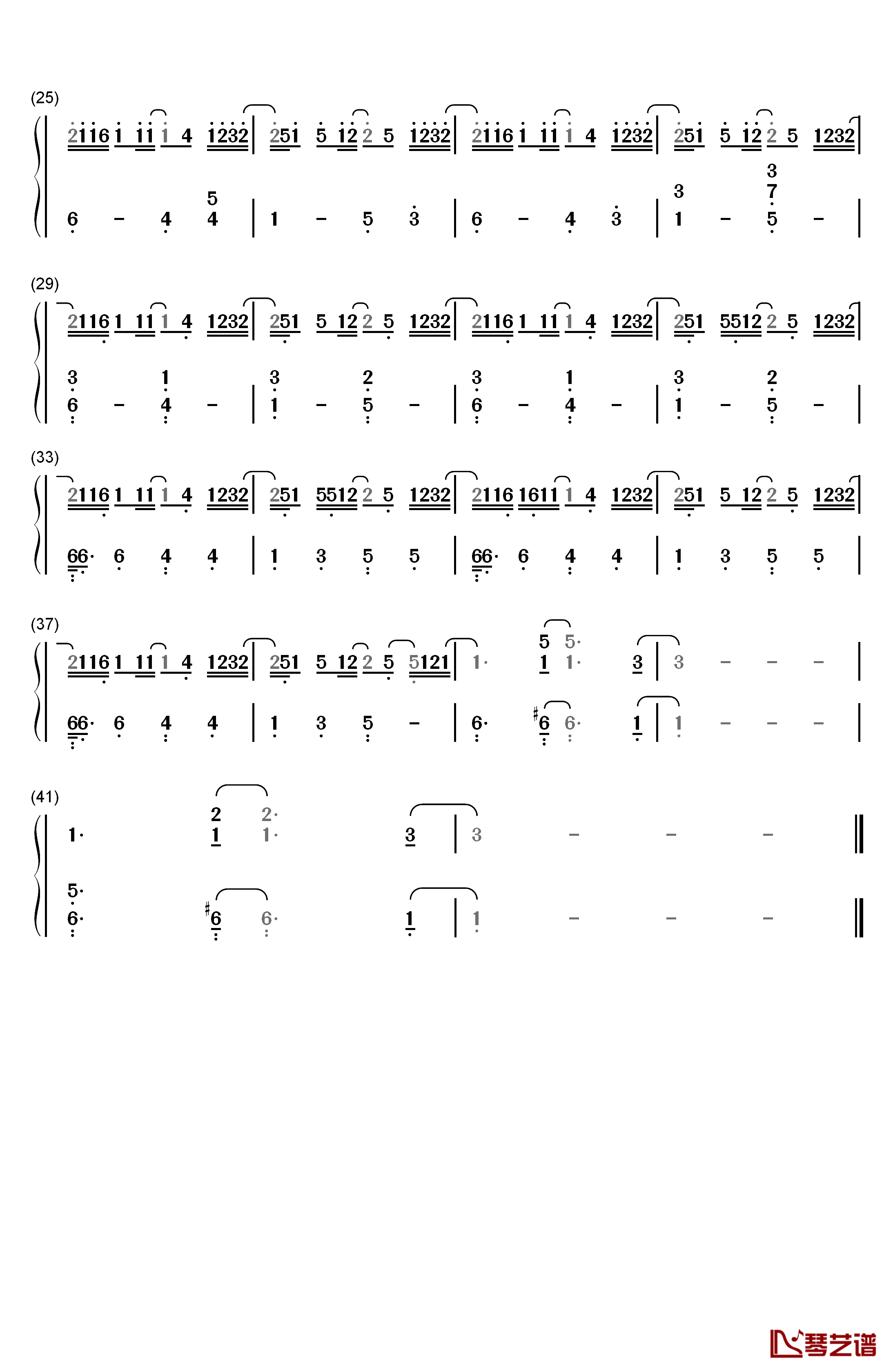 かたわれ時钢琴简谱-数字双手-RADWIMPS2