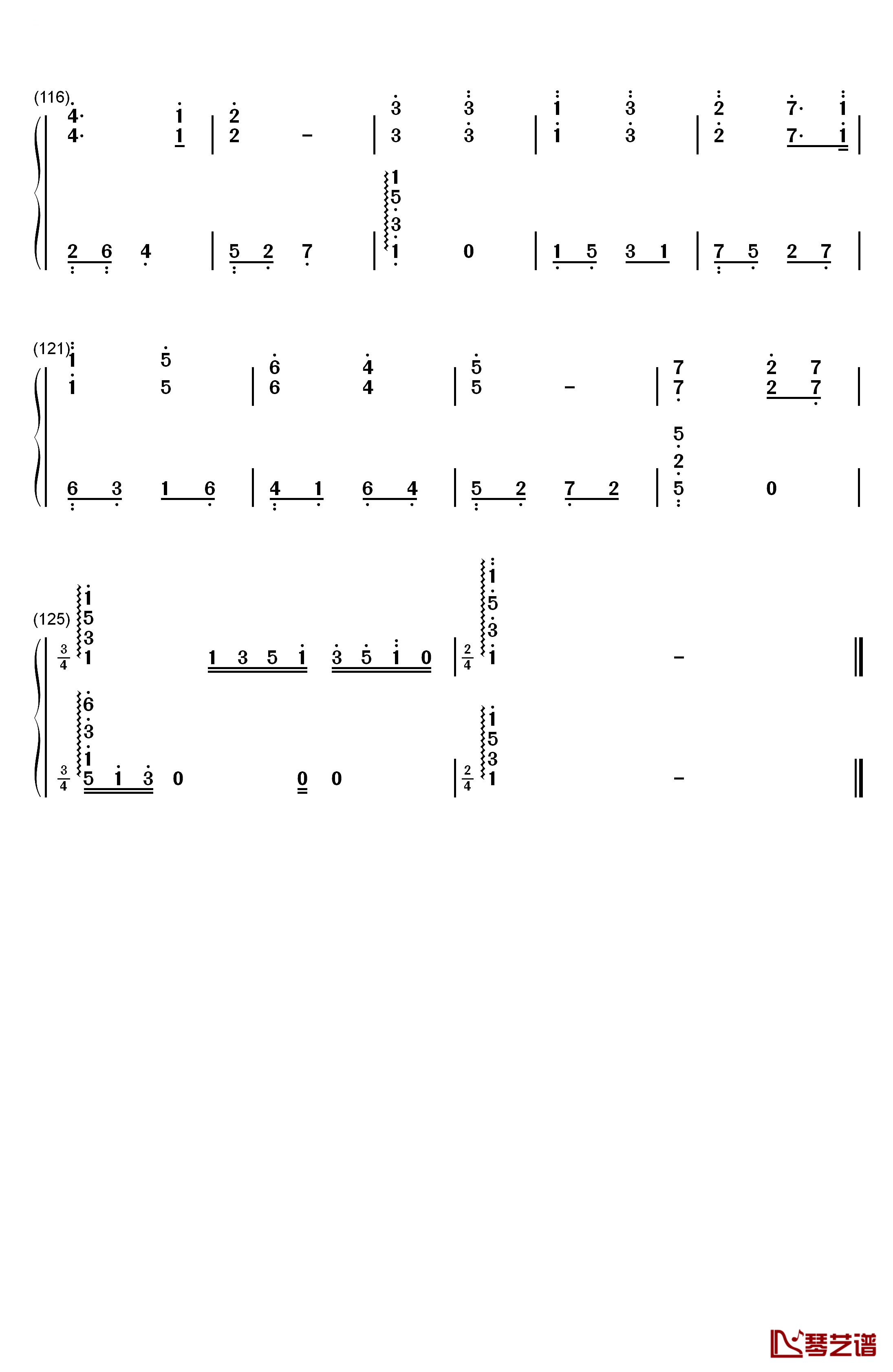 我的骄傲钢琴简谱-数字双手-容祖儿5