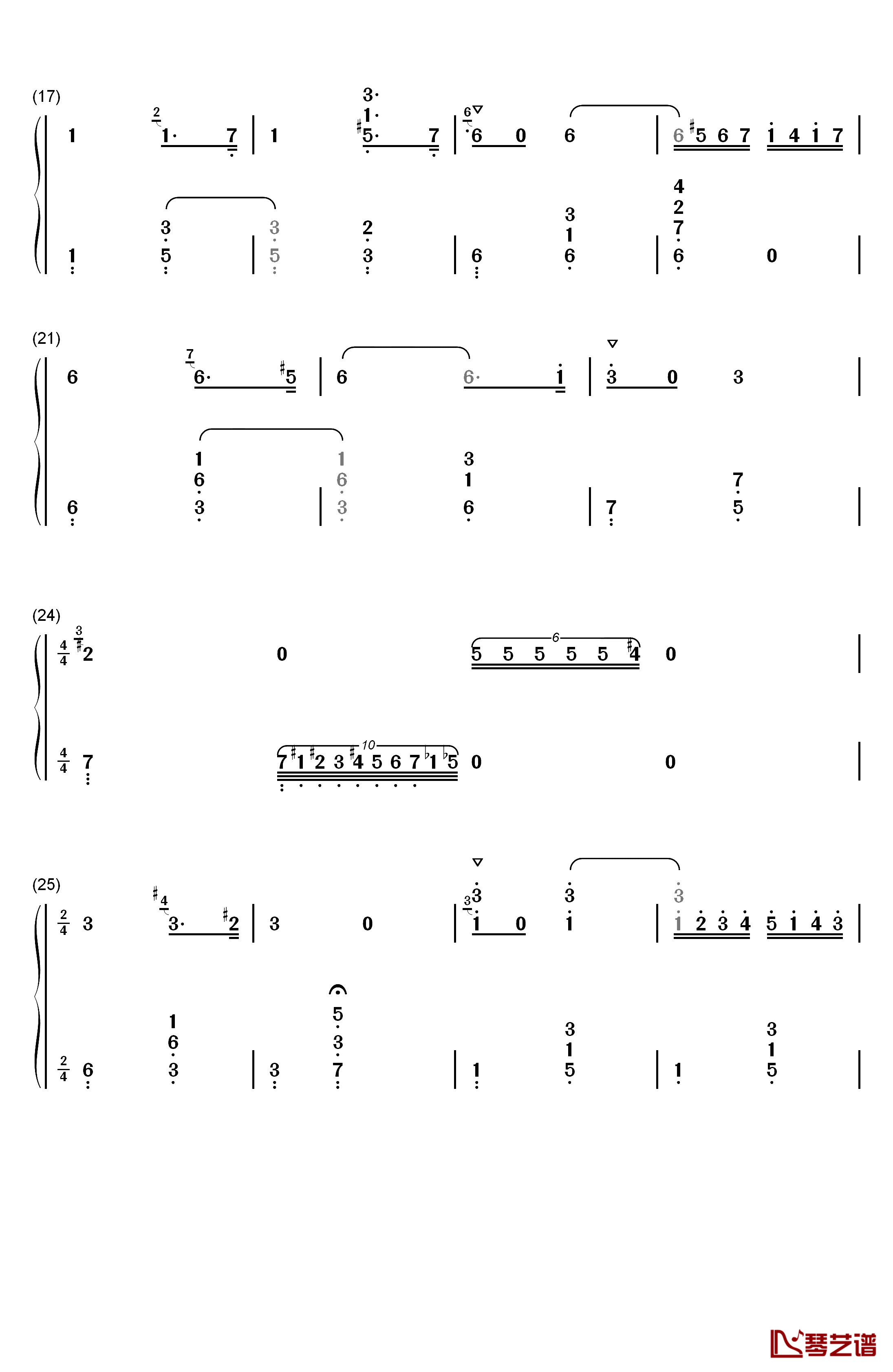 第2号匈牙利狂想曲钢琴简谱-数字双手-李斯特2