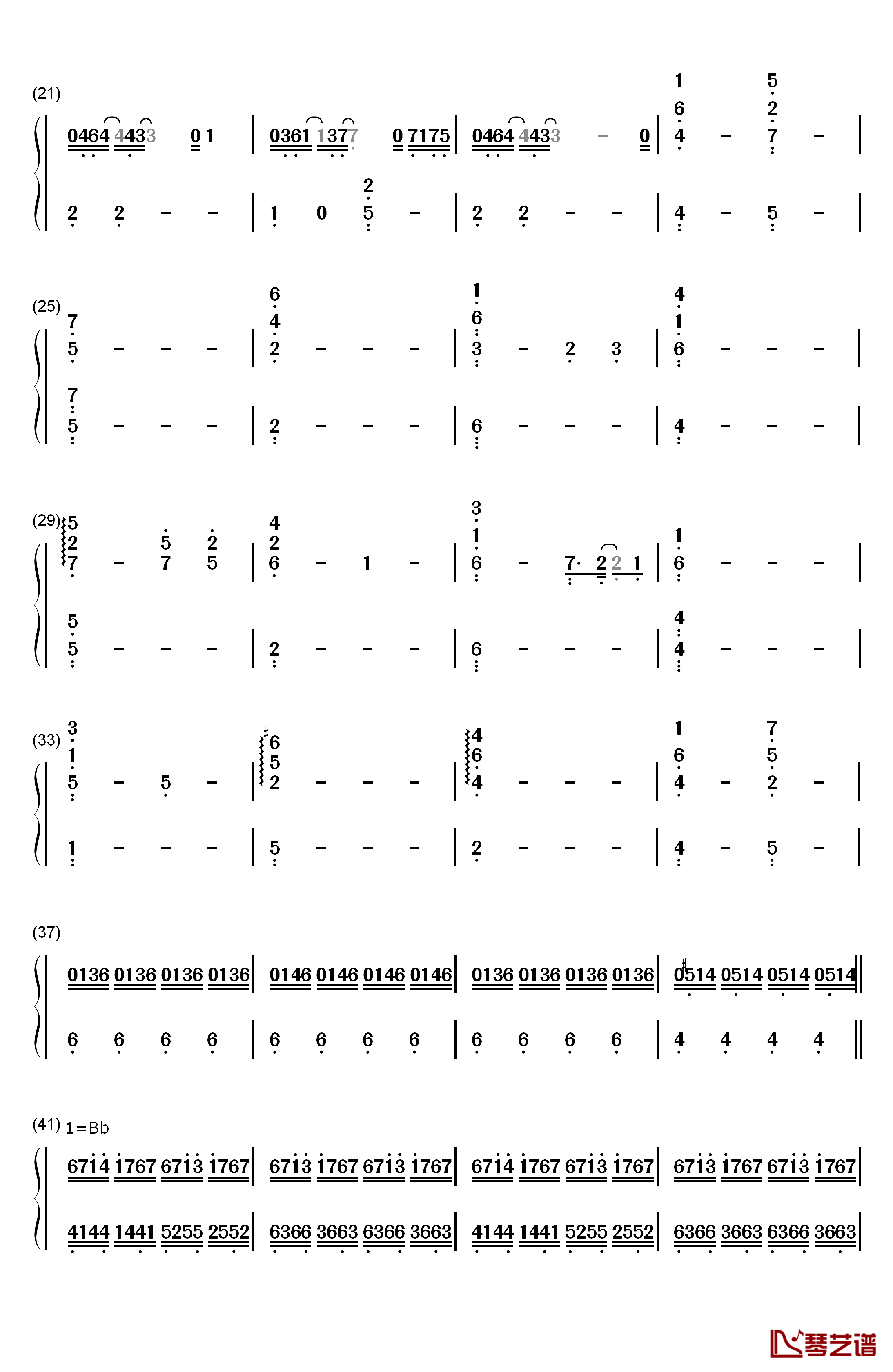 Speak to Me钢琴简谱-数字双手-Amy Lee2