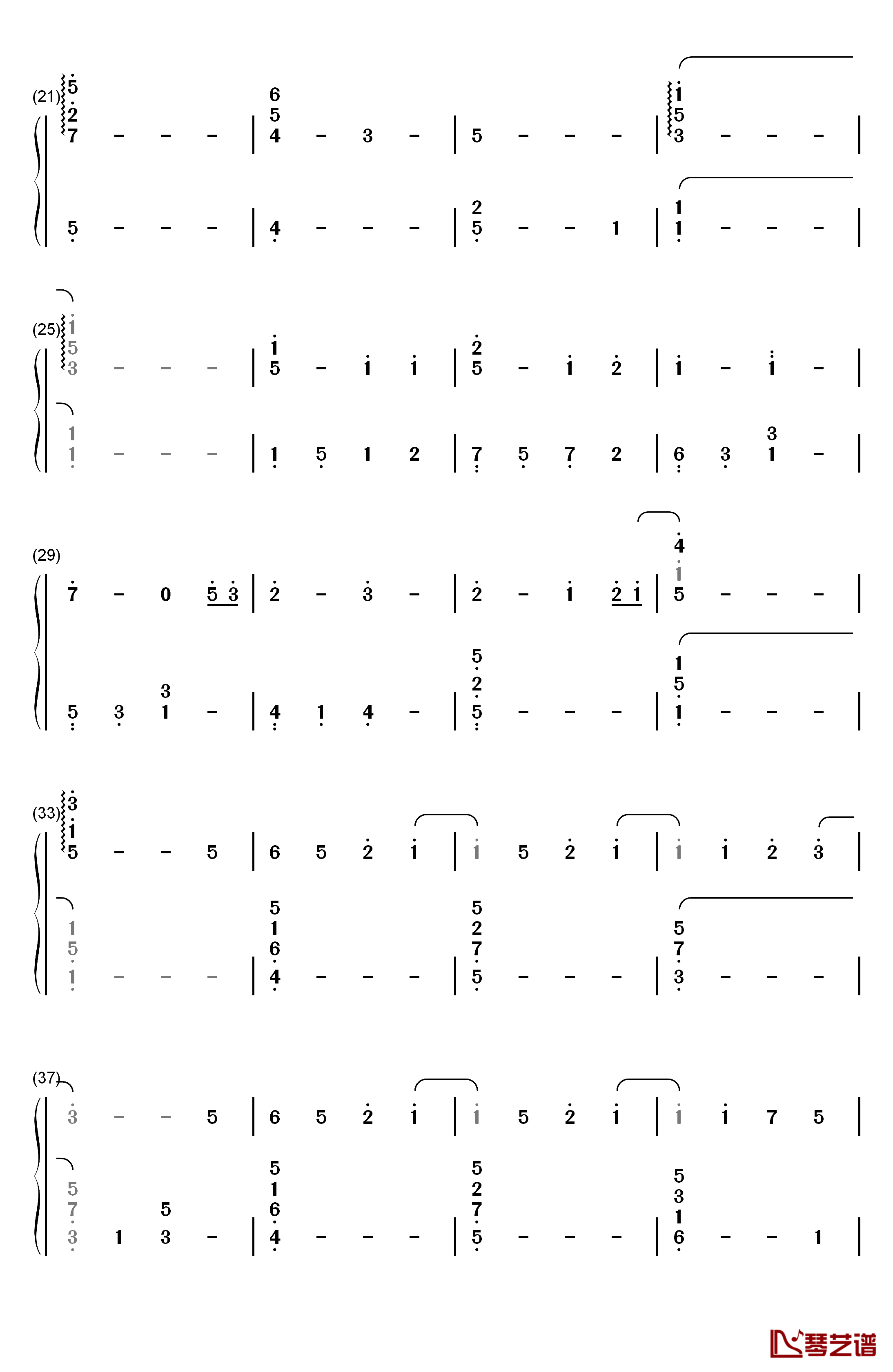 みちしるべ钢琴简谱-数字双手-茅原实里2