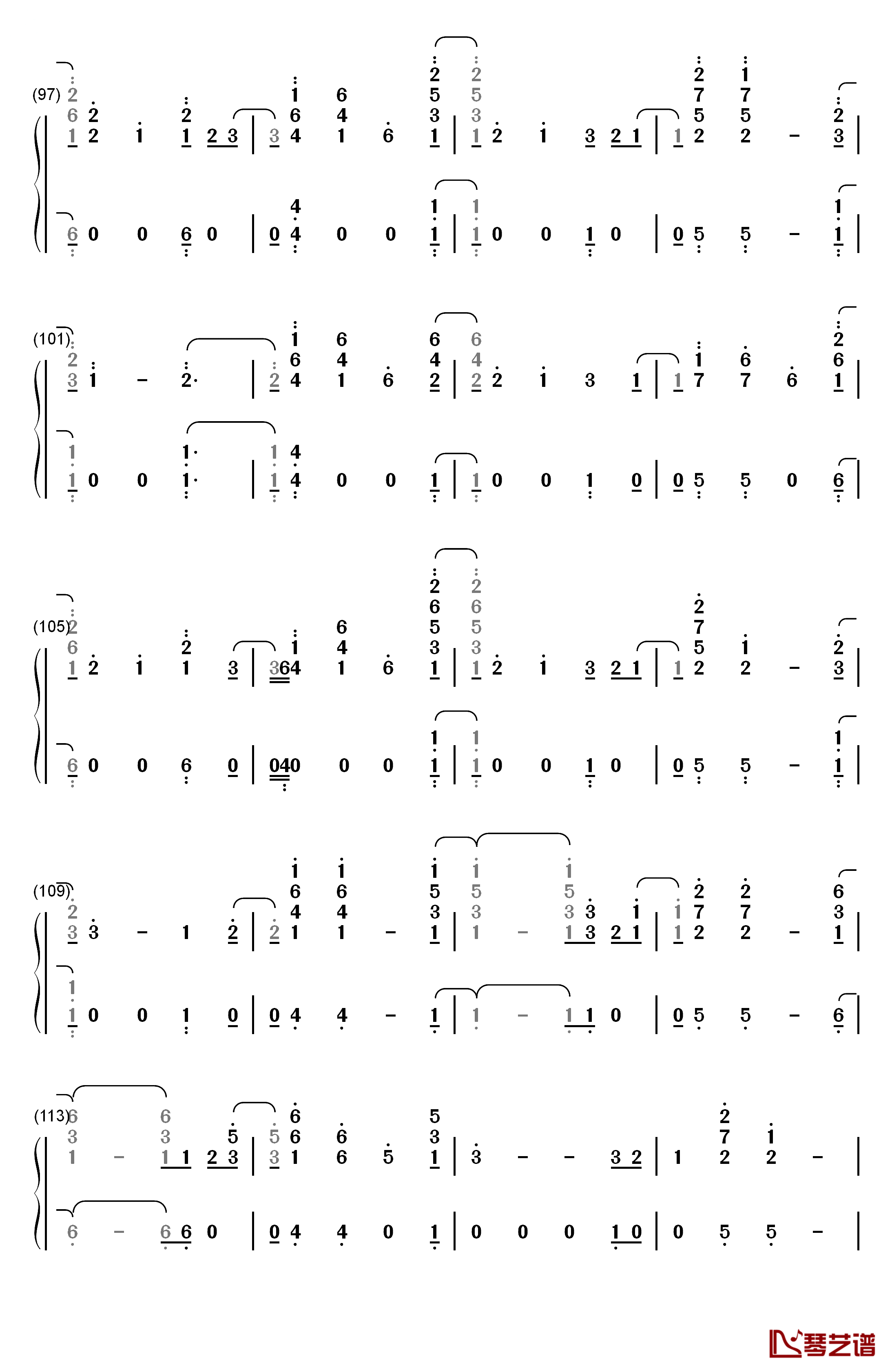 These Days钢琴简谱-数字双手-Rudimental6