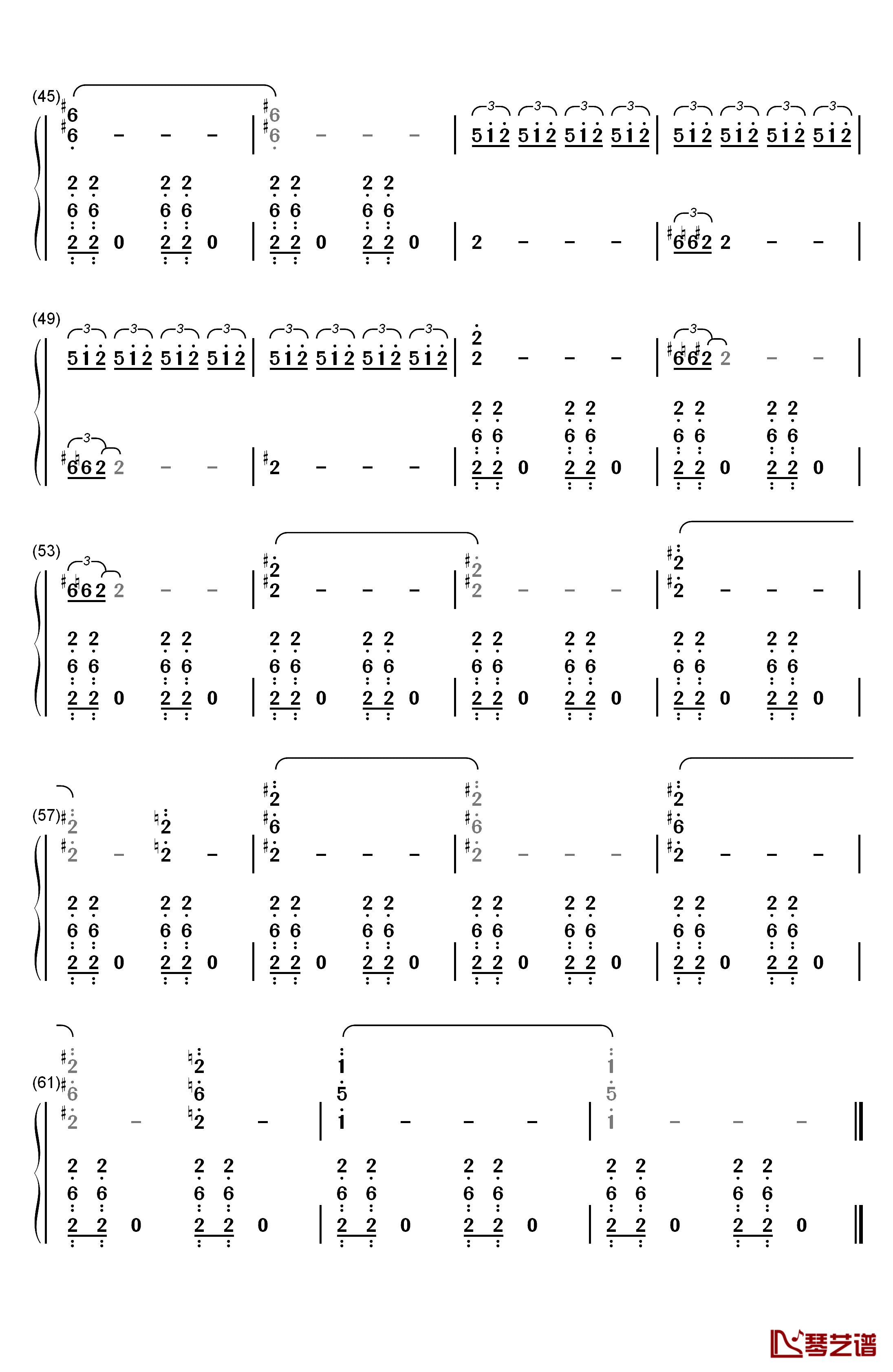 London Falling钢琴简谱-数字双手-Michael Giacchino3