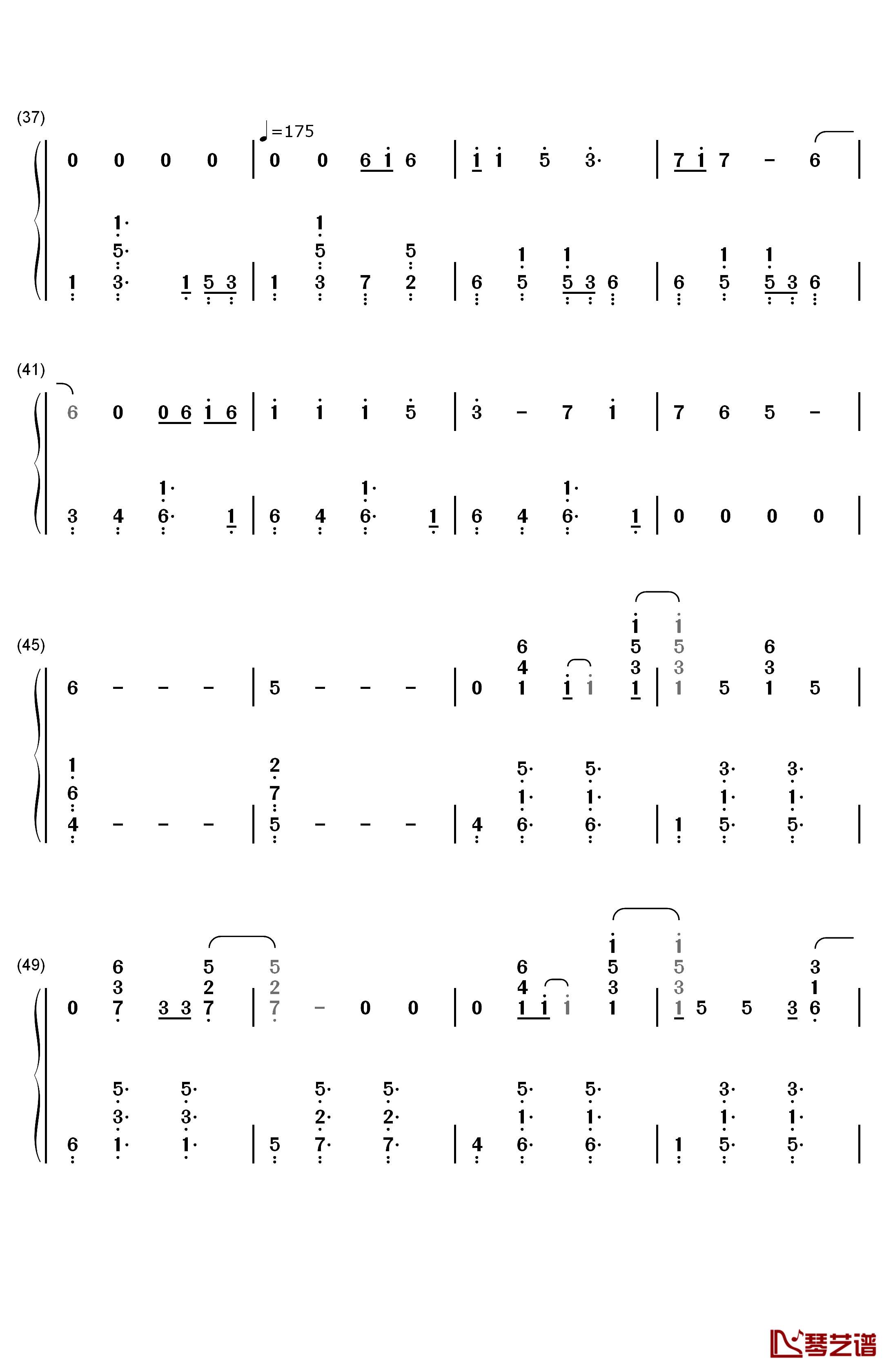 Bright钢琴简谱-数字双手-Echosmith3