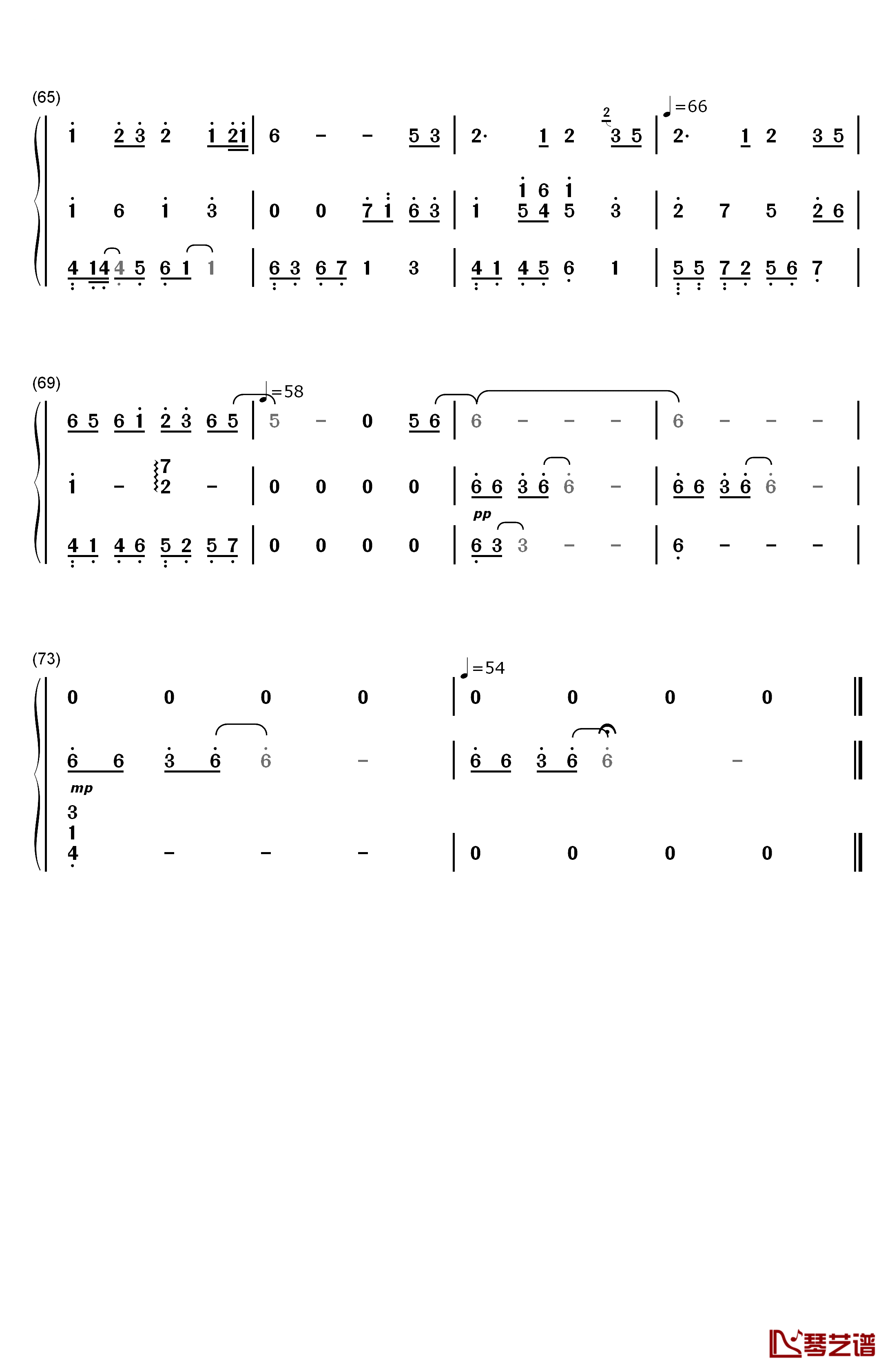 绿野仙踪钢琴简谱-数字双手-陈悦 马克5