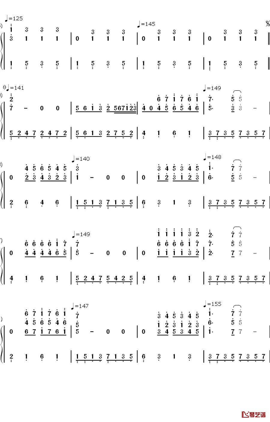 日薄西山情依依钢琴简谱-数字双手-理查德·克莱德曼  Richard Clayderman3