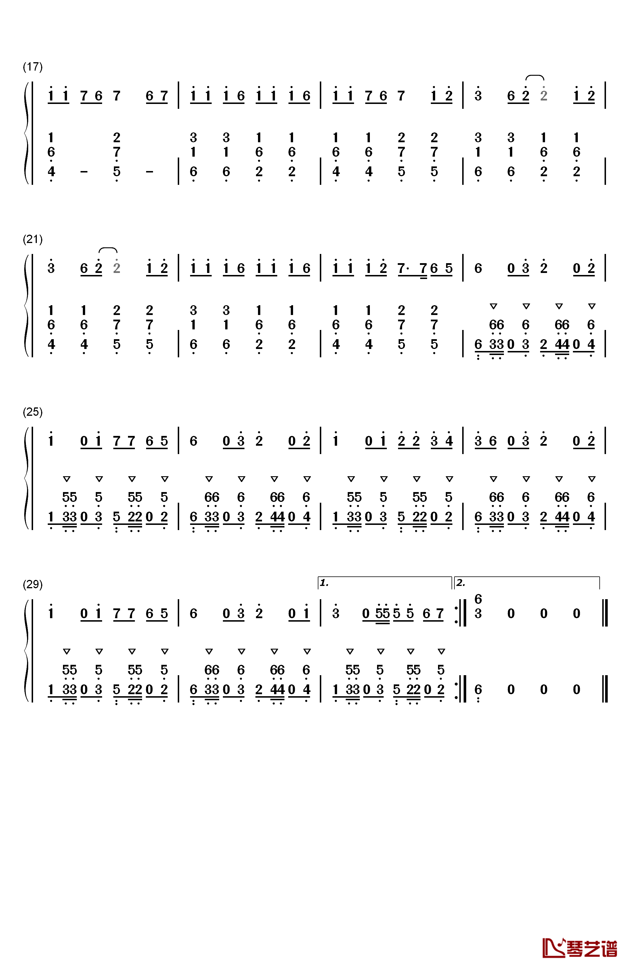 Panama钢琴简谱-数字双手-Matteo2