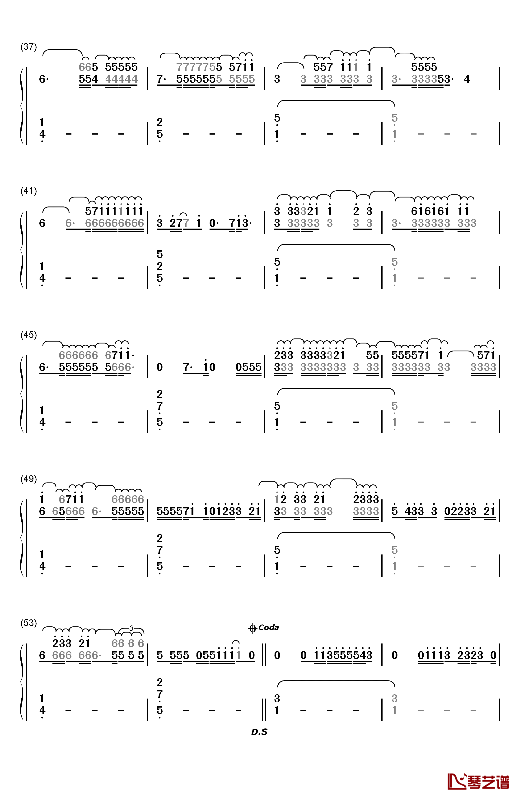 Wake Me Up钢琴简谱-数字双手-Ed Sheeran3