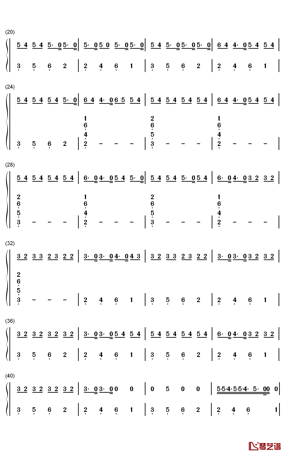 Pain 1993钢琴简谱-数字双手-Drake2