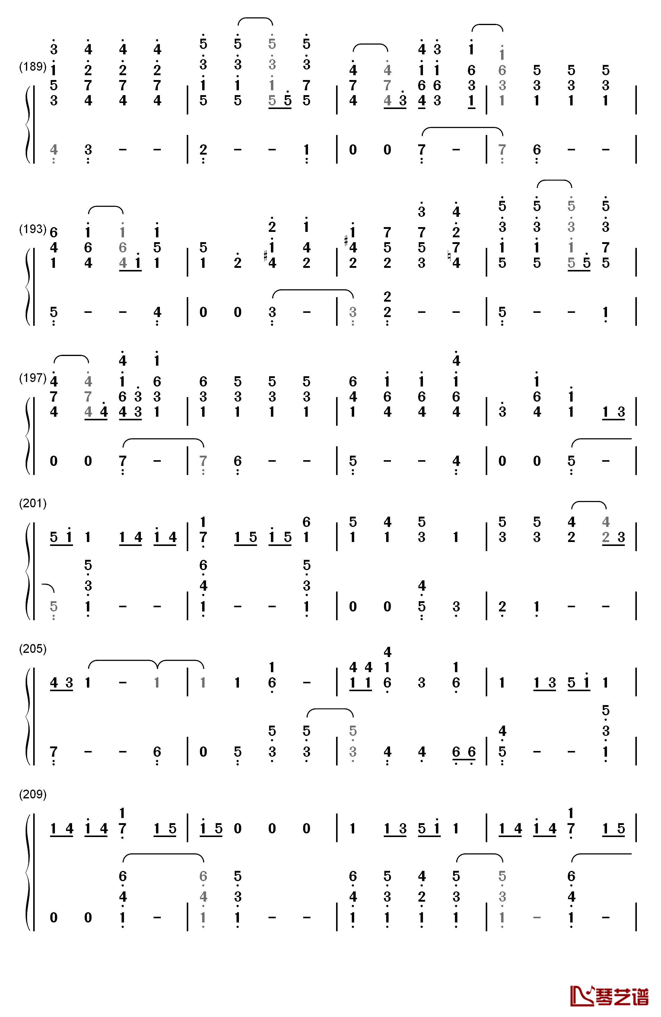 Piano Man钢琴简谱-数字双手-Billy Joel9