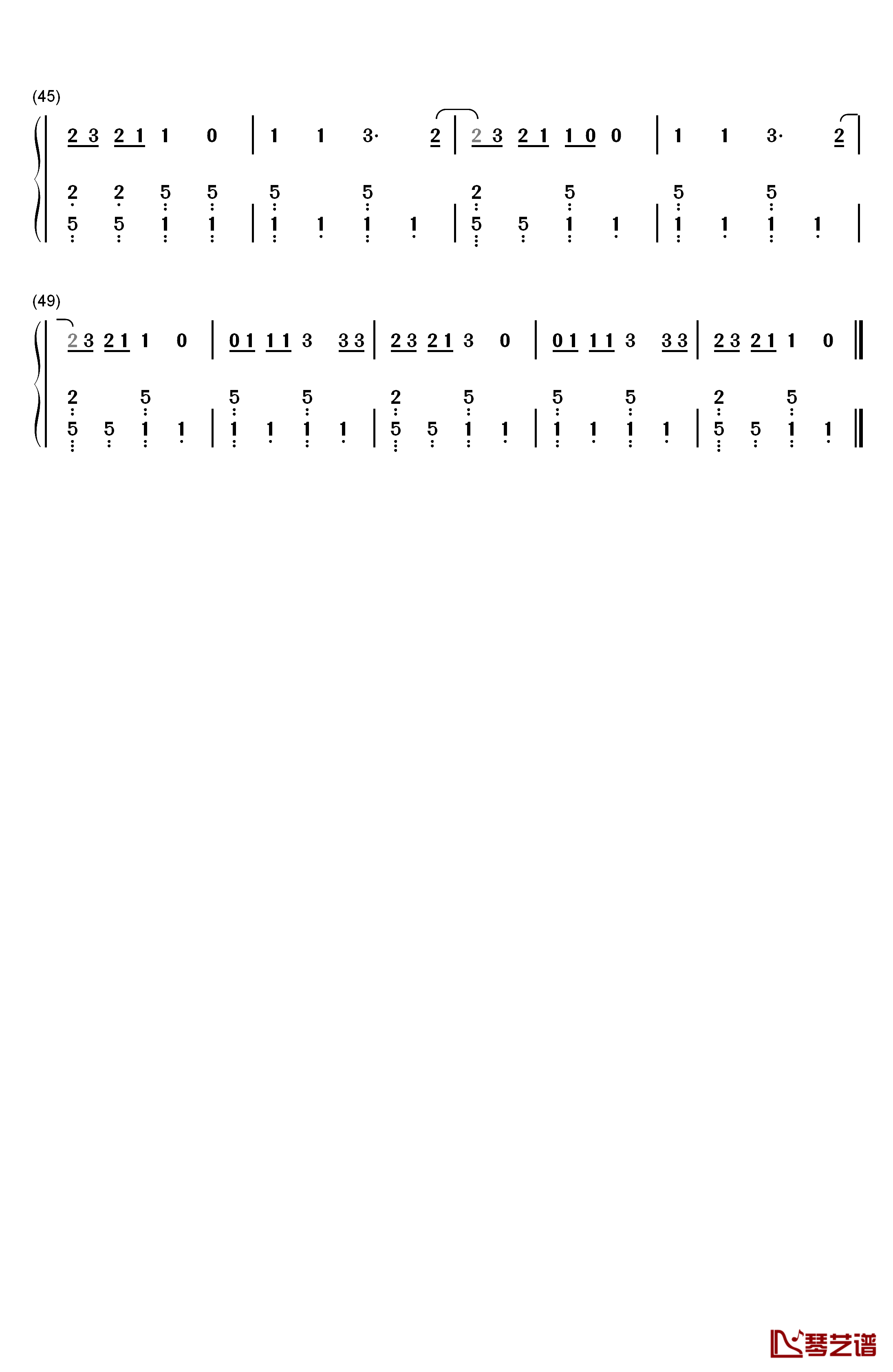 じゃじゃ马にさせないで钢琴简谱-数字双手-西尾えつ子  西尾悦子3