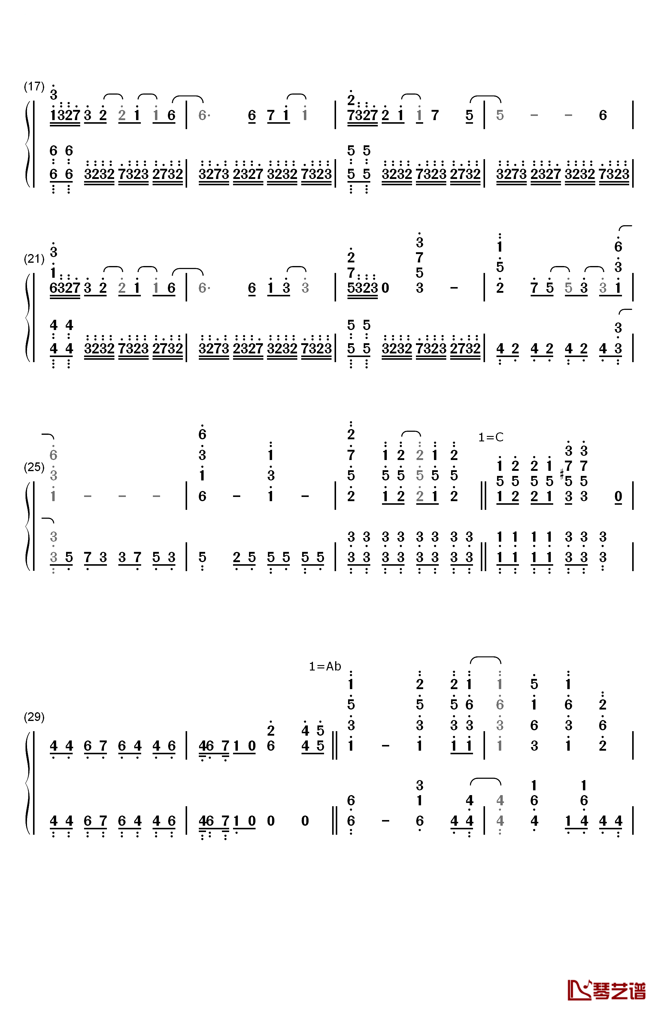 World Étude钢琴简谱-数字双手-阿尔泰尔（CV：丰崎爱生）2