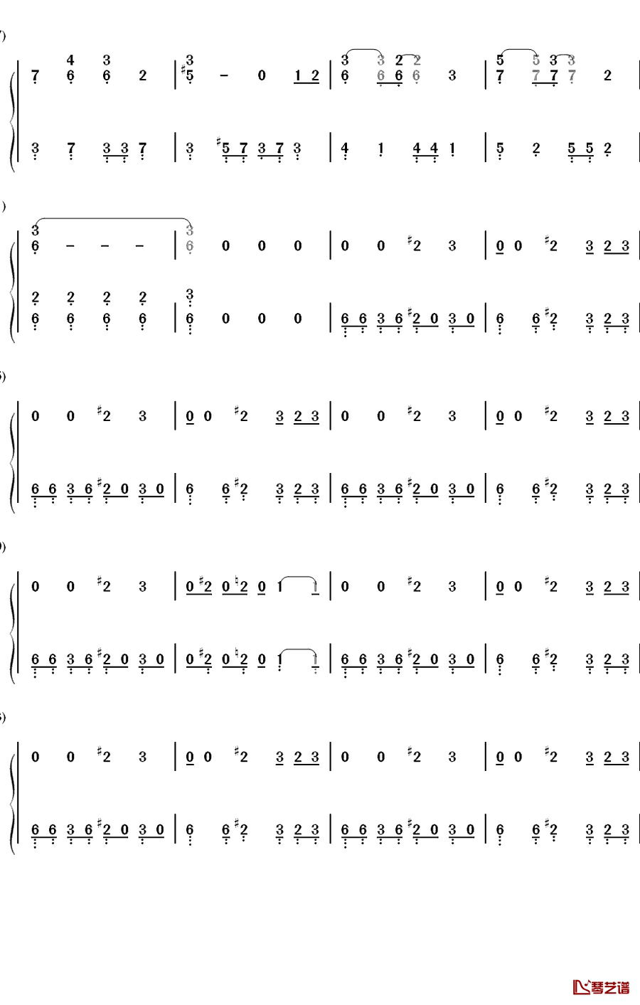 サラバ爱しき悲しみたちよ钢琴简谱-数字双手-ももいろクローバーZ10