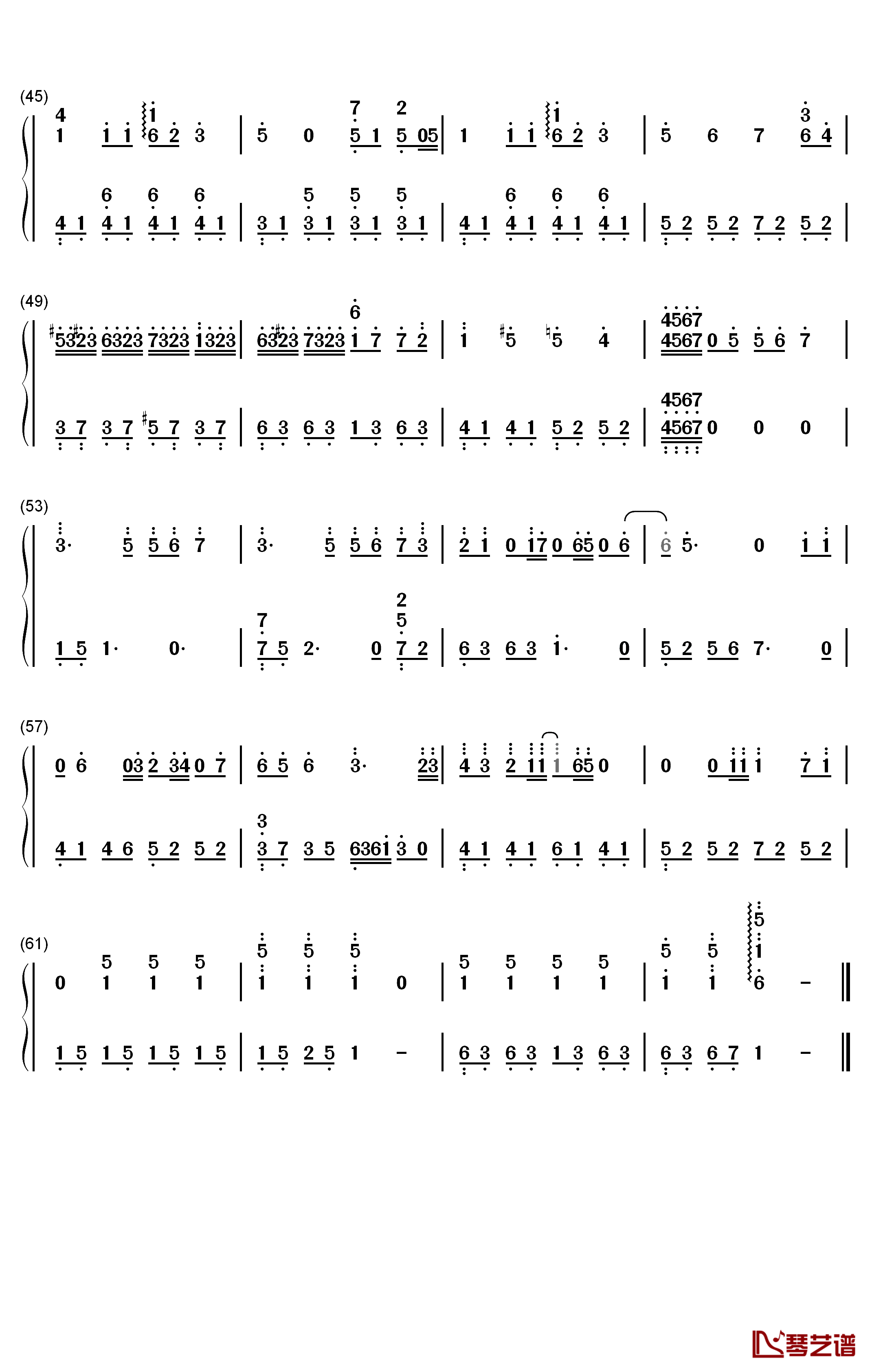 散场的拥抱钢琴简谱-数字双手-倪安东3