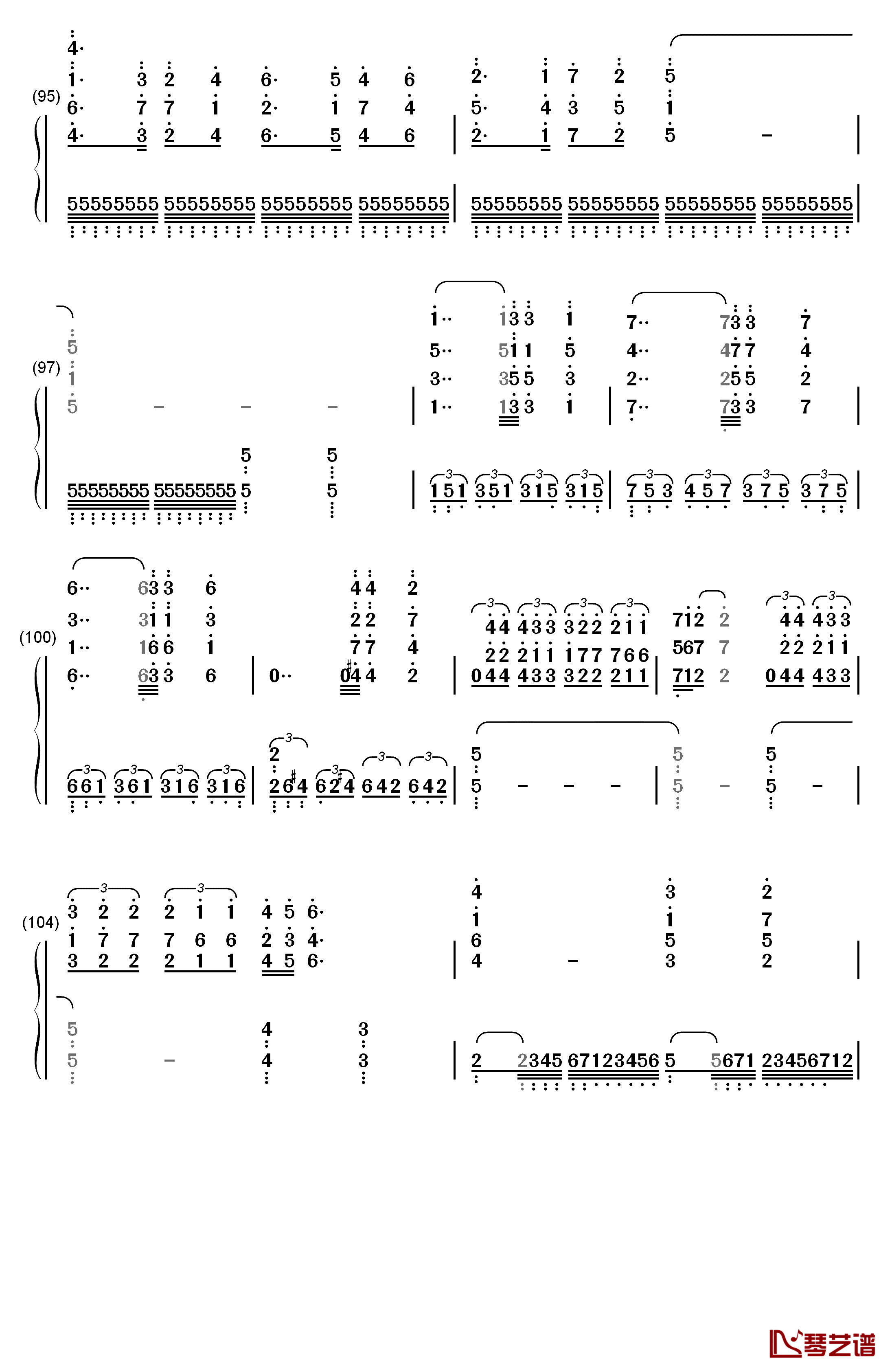 Bohemian Rhapsody钢琴简谱-数字双手-马克西姆7